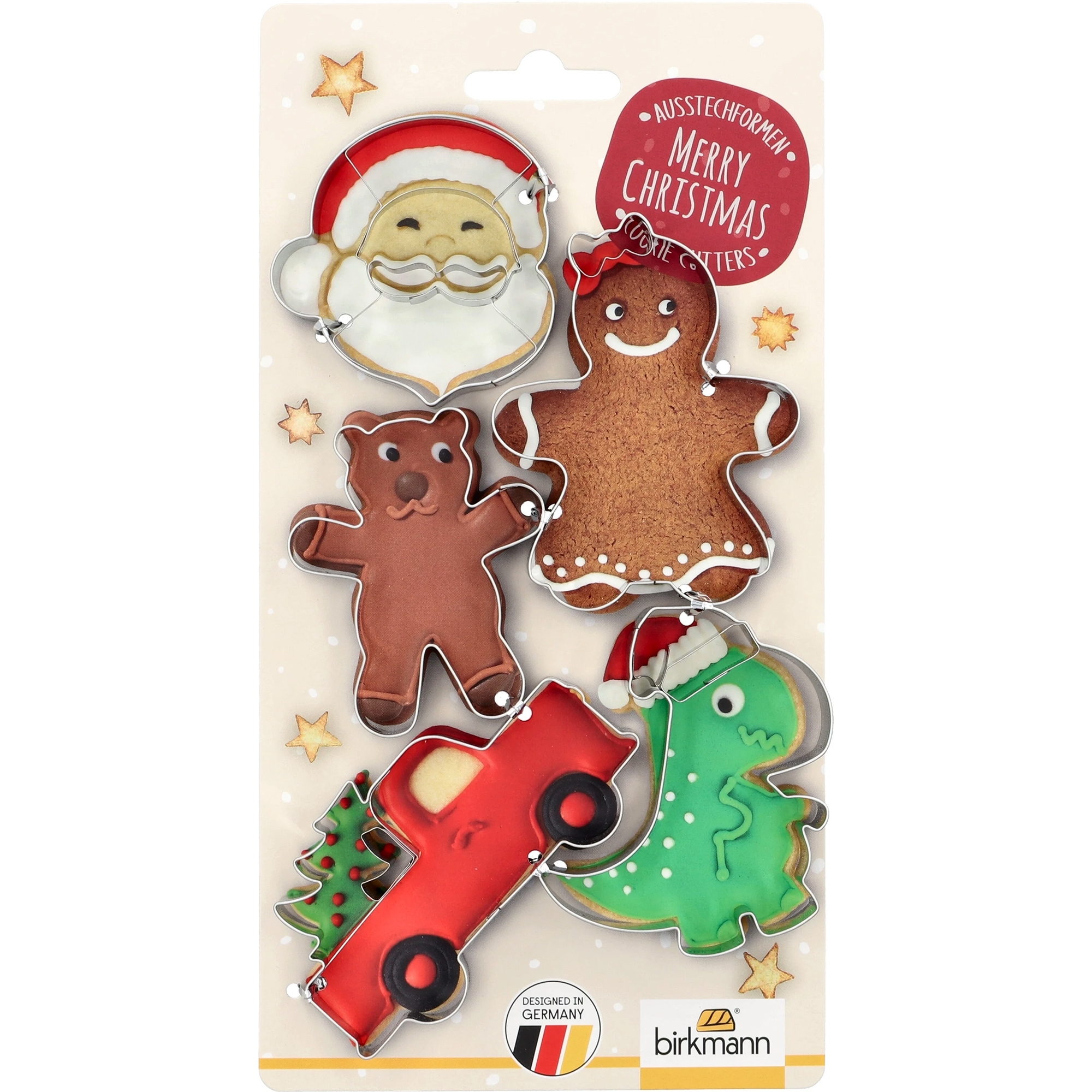 Birkmann - Cookie cutter set on cardboard - 5 pcs.