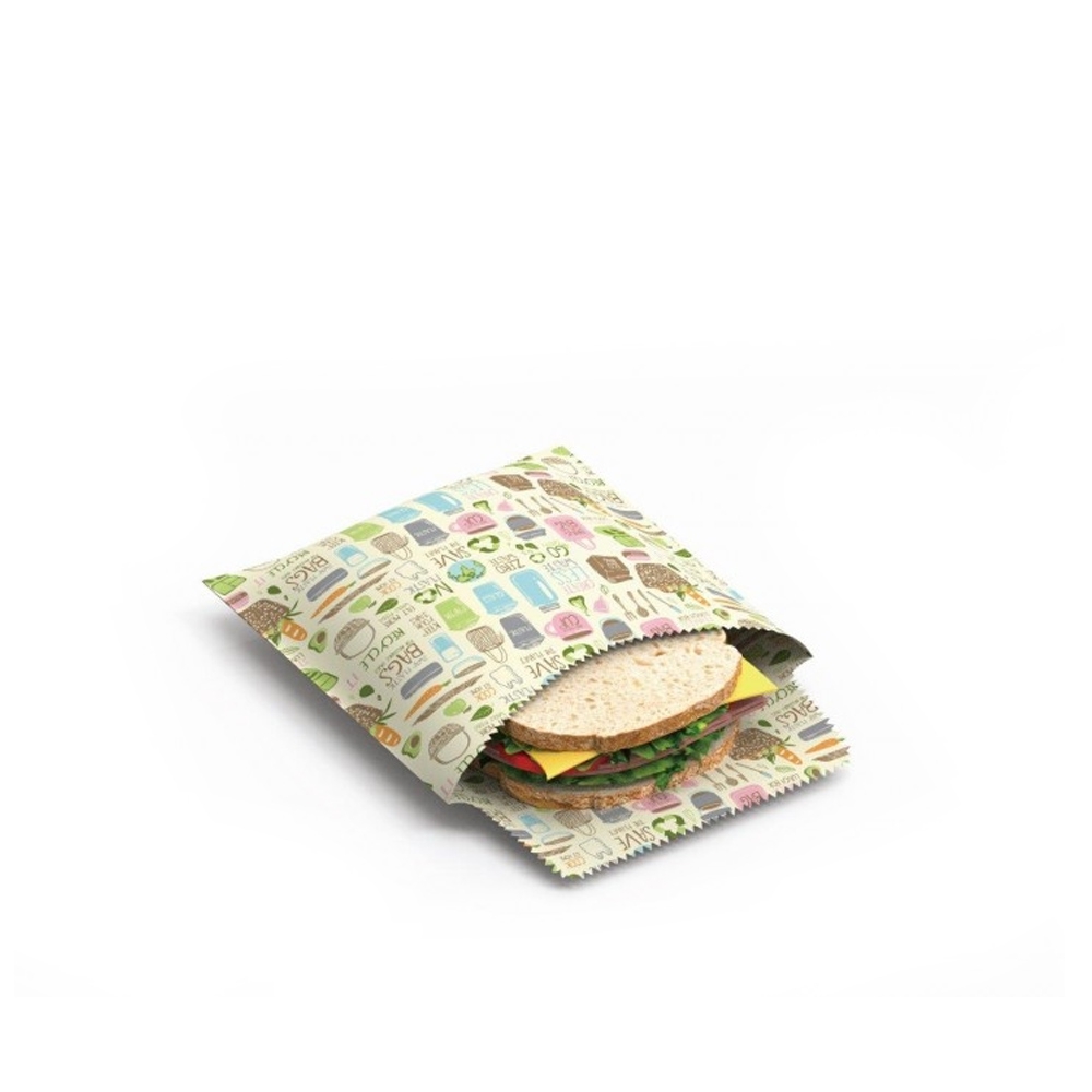 Nuts - Beeswax Wrap Sandwich & Snack bag Set ""Zero Waste"" Nuts - Beeswax Wrap Sandwich & Snack bag Set ""Zero Waste""