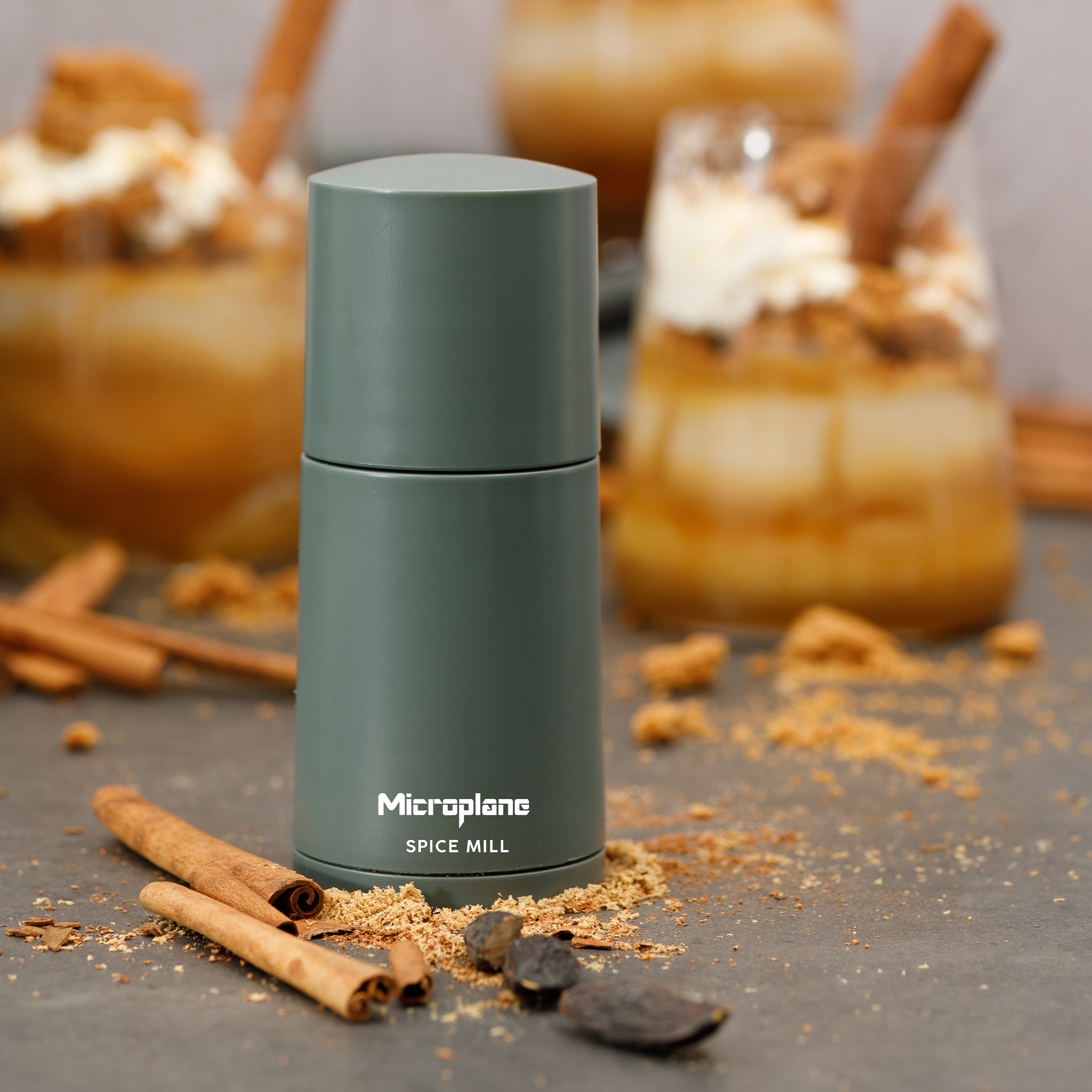Microplane - Muskatmühle 2in1 - Eycalyptus Green Microplane - Muskatmühle 2in1 - Eycalyptus Green