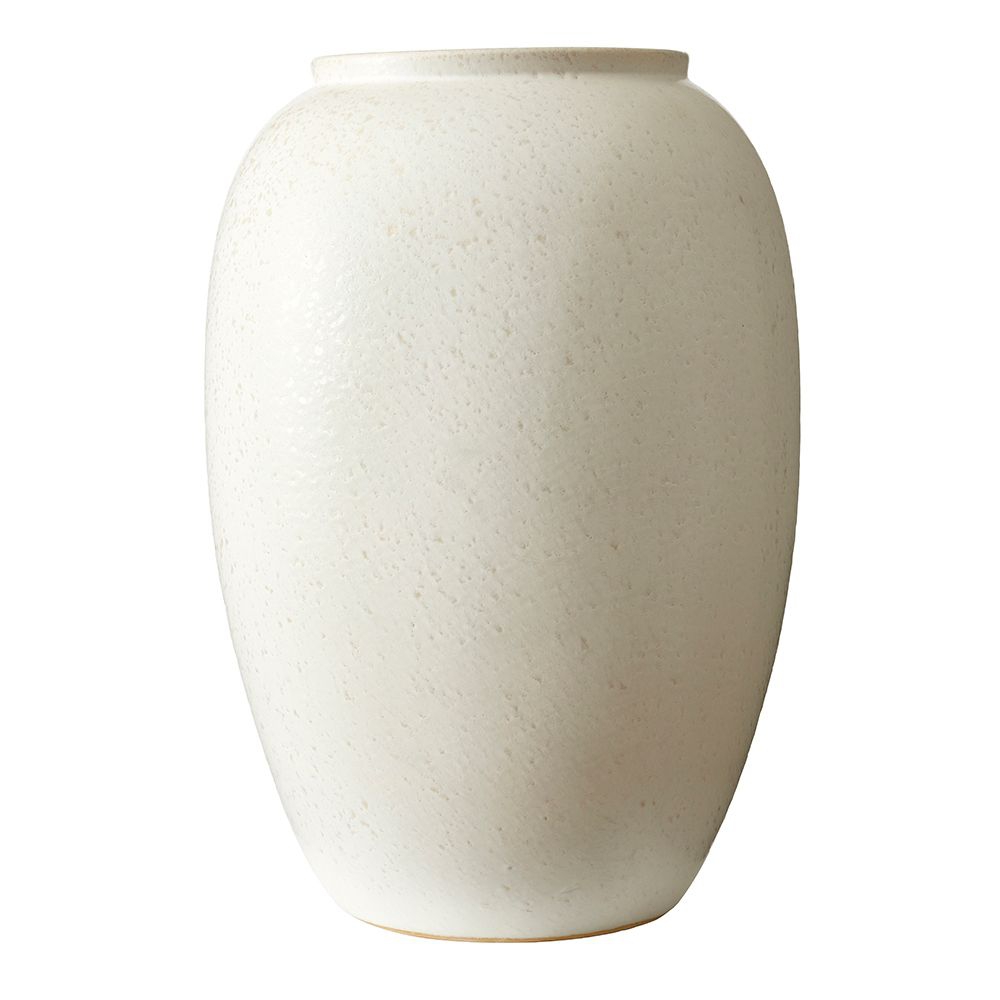 Bitz - Stoneware Vase - 50 cm - Matte cream