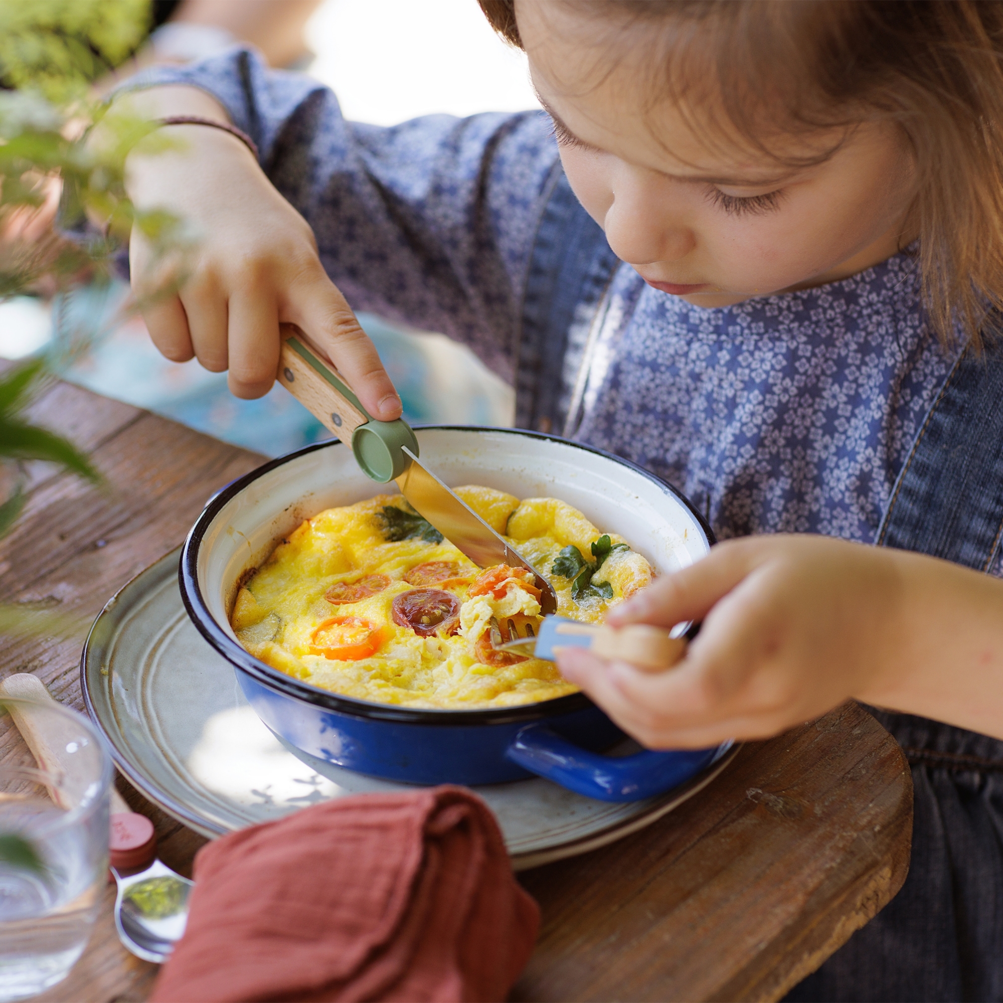 Opinel - Kinderbesteck-Set - LE PETIT GOURMET - Olivgrün