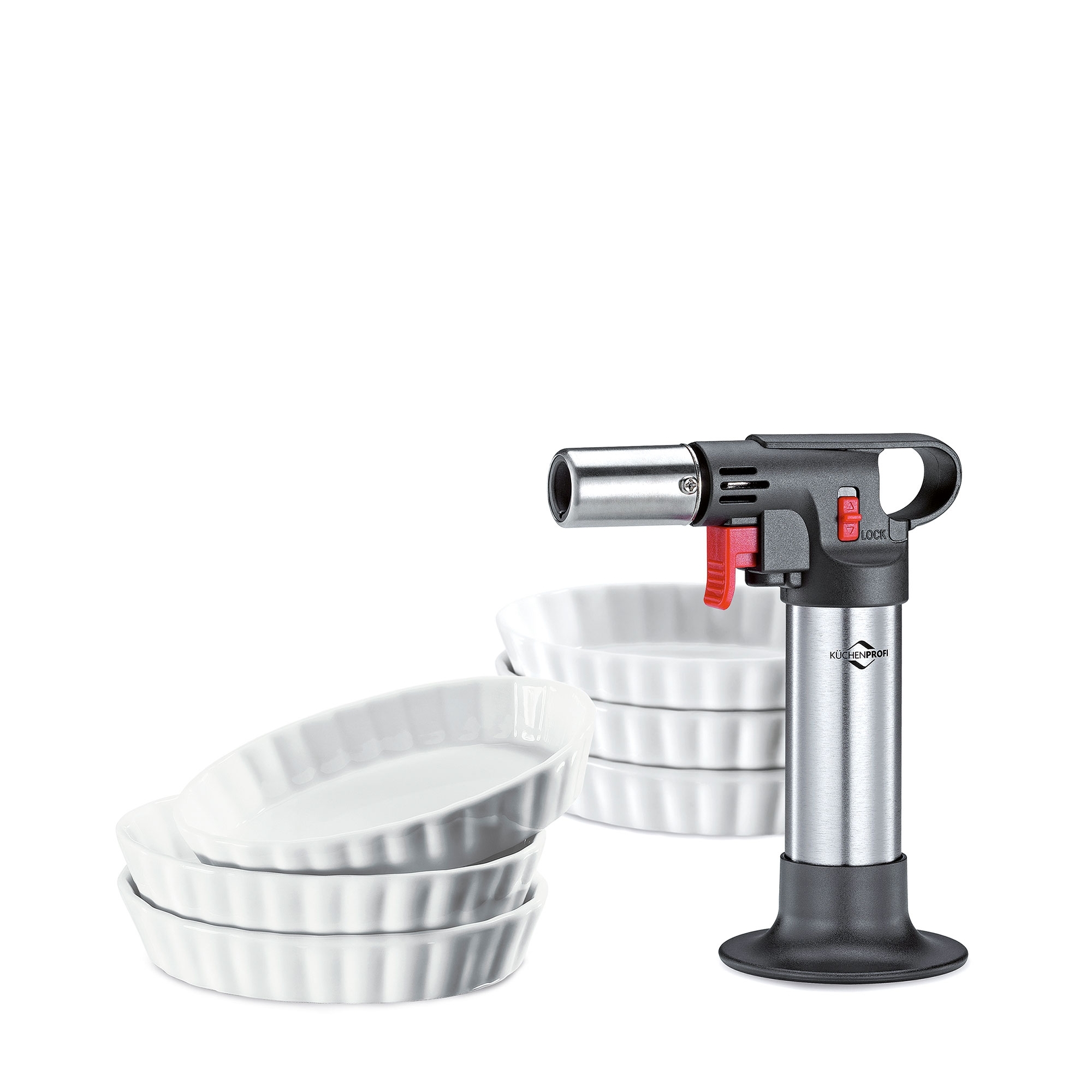 Küchenprofi - Crème Brûlée-Set DELUXE, 7-tlg.