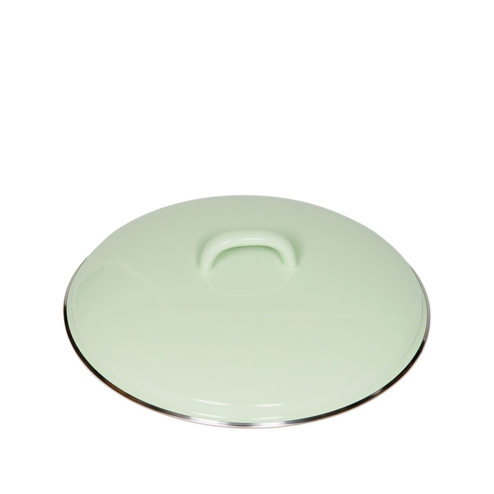 Riess CLASSIC - Bunt/Pastell - Deckel mit Chromrand 22 cm Nilgrün