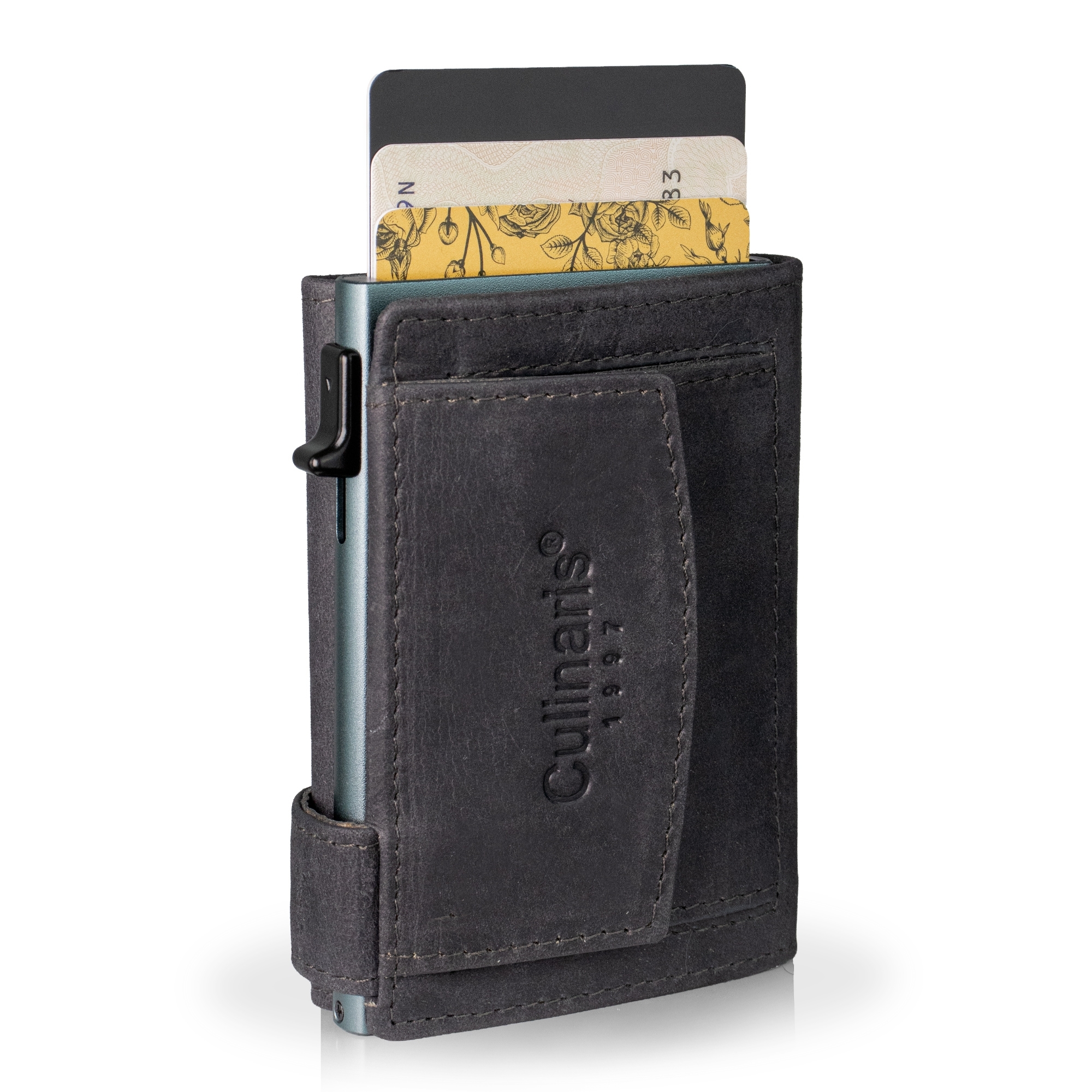 Card Case with Coin Pocket - Hunter Grey | Culinaris