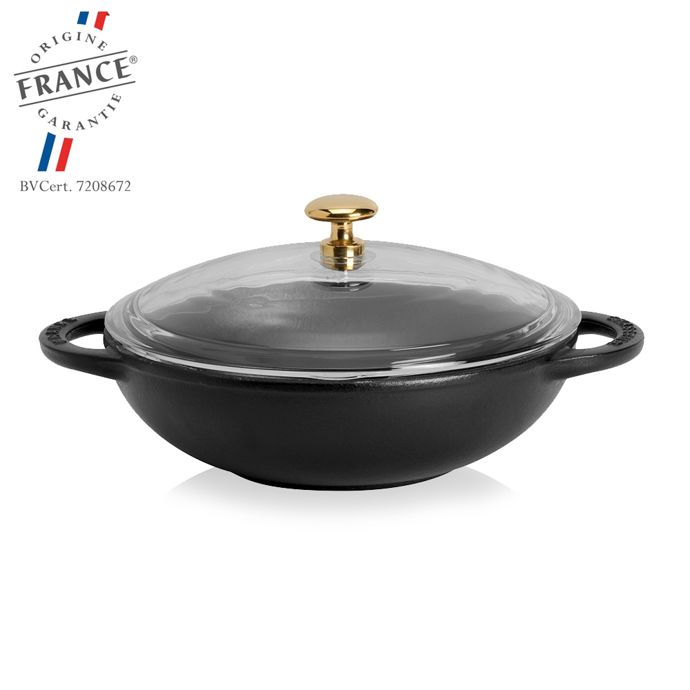 Chasseur - Wok with Glasss Lid - 18 cm