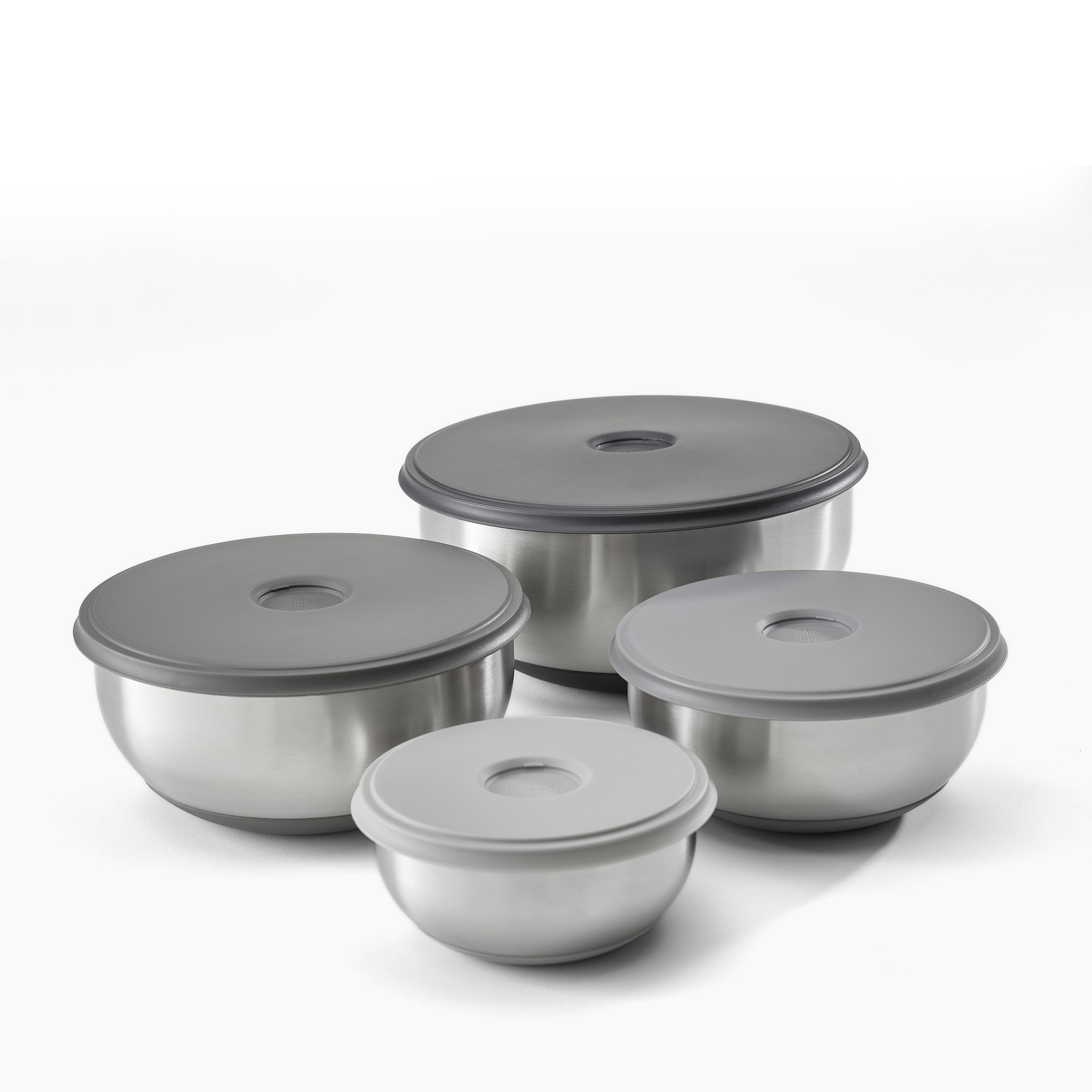Joseph Joseph - Nest™ Prep&Store Steel Edelstahlschüsseln mit Deckel - 4er-Set