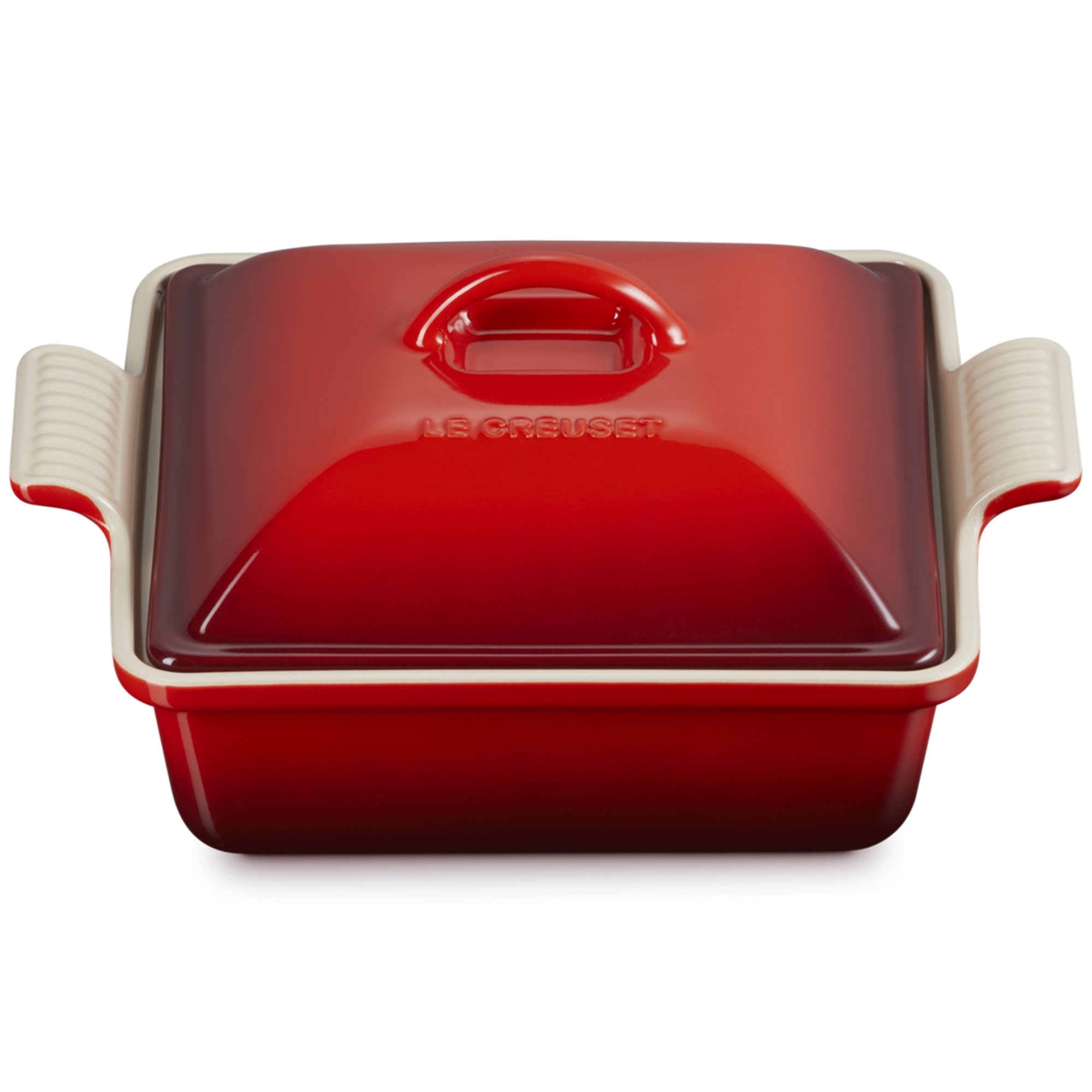 Le Creuset - Auflaufform Tradition quadratisch  mit Deckel - 2,4 L