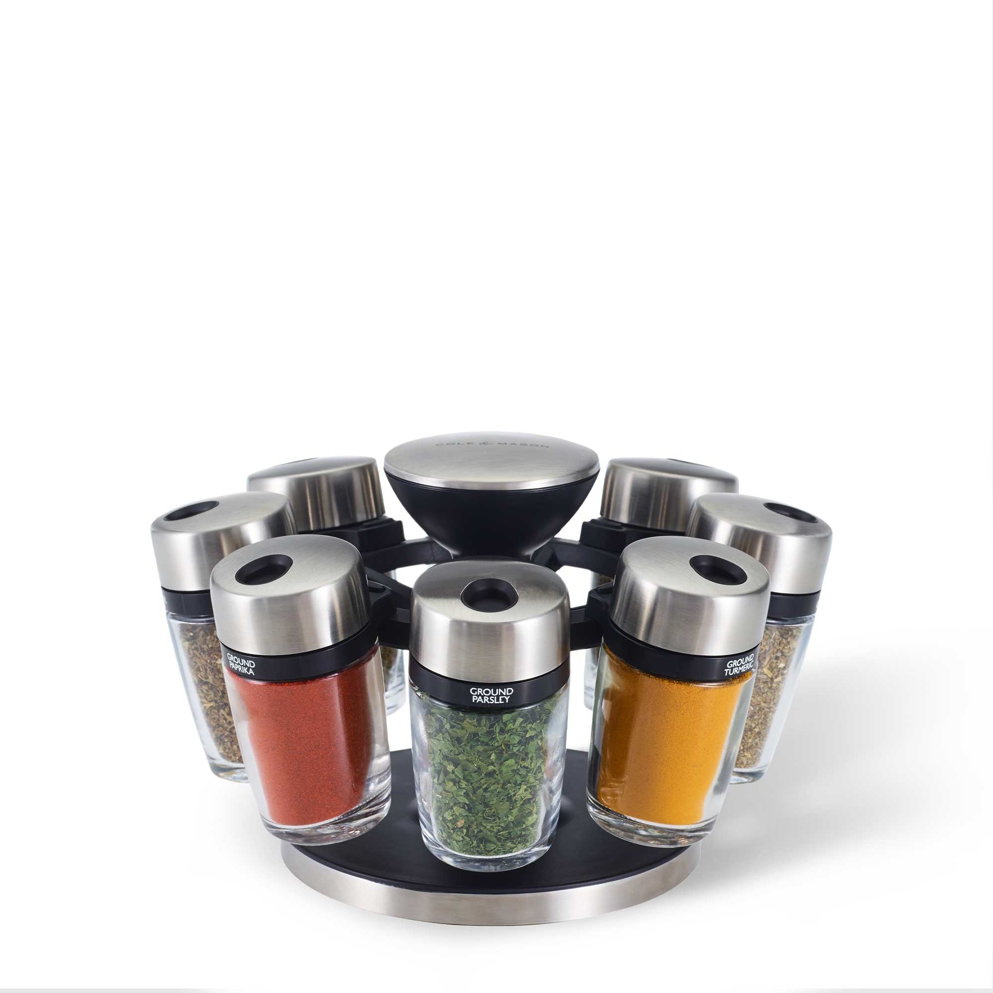COLE & MASON - Cambridge Herb and Spice Carousel | 8 Jars