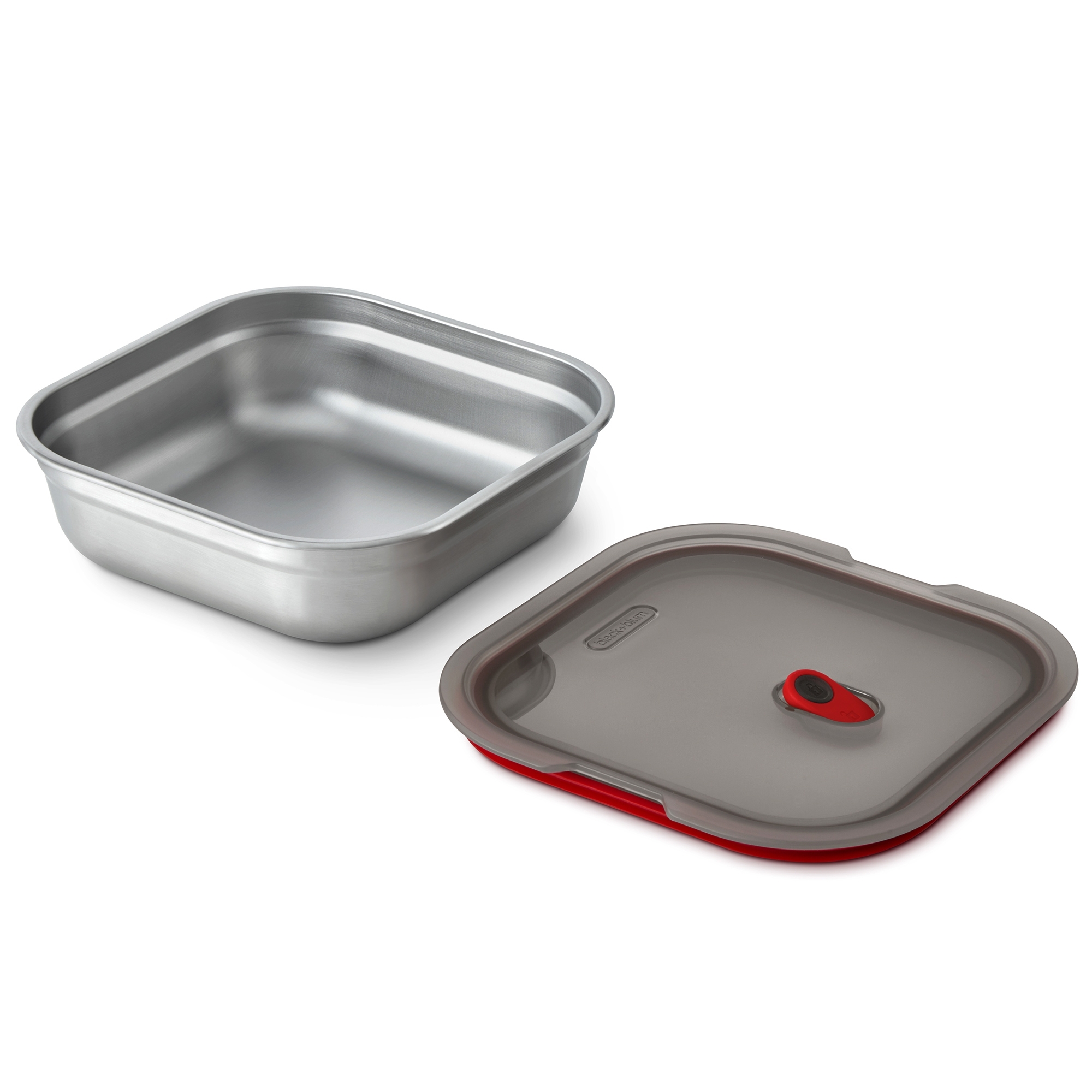 black+blum - Quadratische Multifunktions Box  - 1100 ml - grau/rot black+blum - Quadratische Multifunktions Box  - 1100 ml - grau/rot