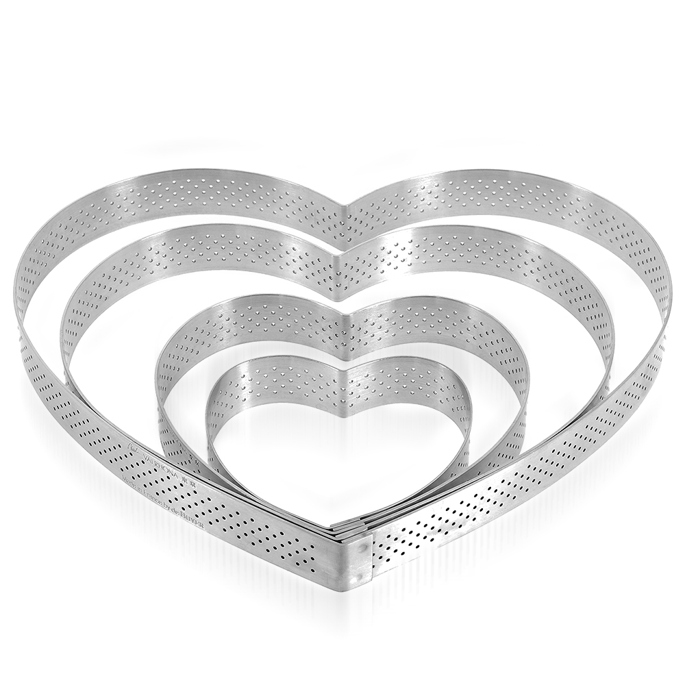 de Buyer - ''Heart'' pastry ring - height 2 cm - Valrhona
