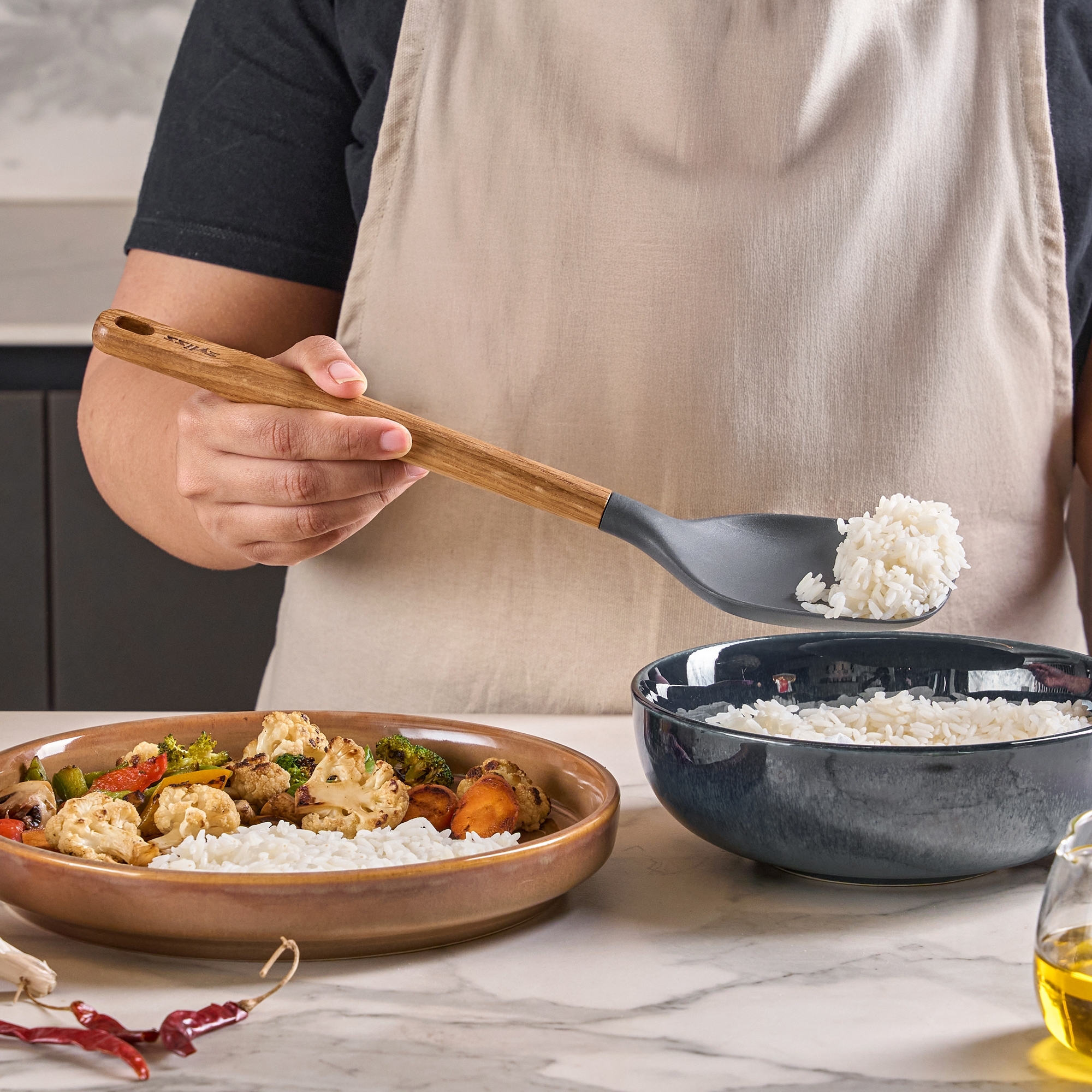 Zyliss - Cooking Spoon | Oak Wood