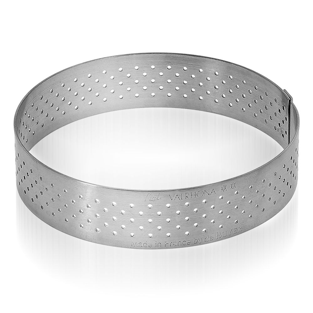 de Buyer - Round perforated tart ring - 2 cm - Valrhona