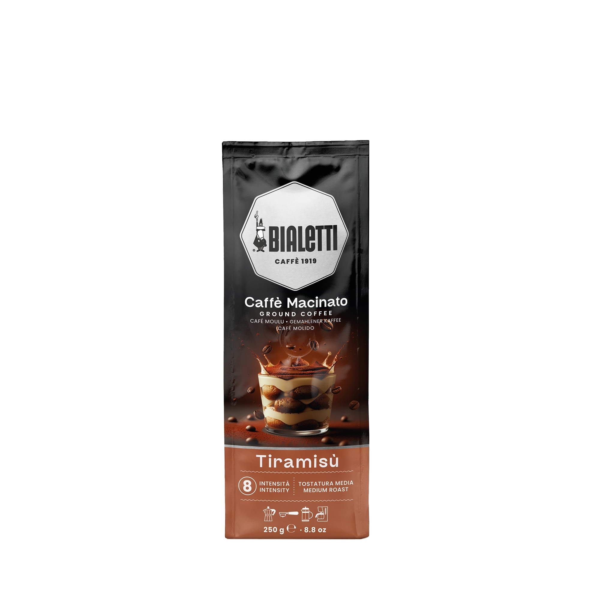 Bialetti - Caffè Macinato Tiramisu, Kaffee gemahlen 250g