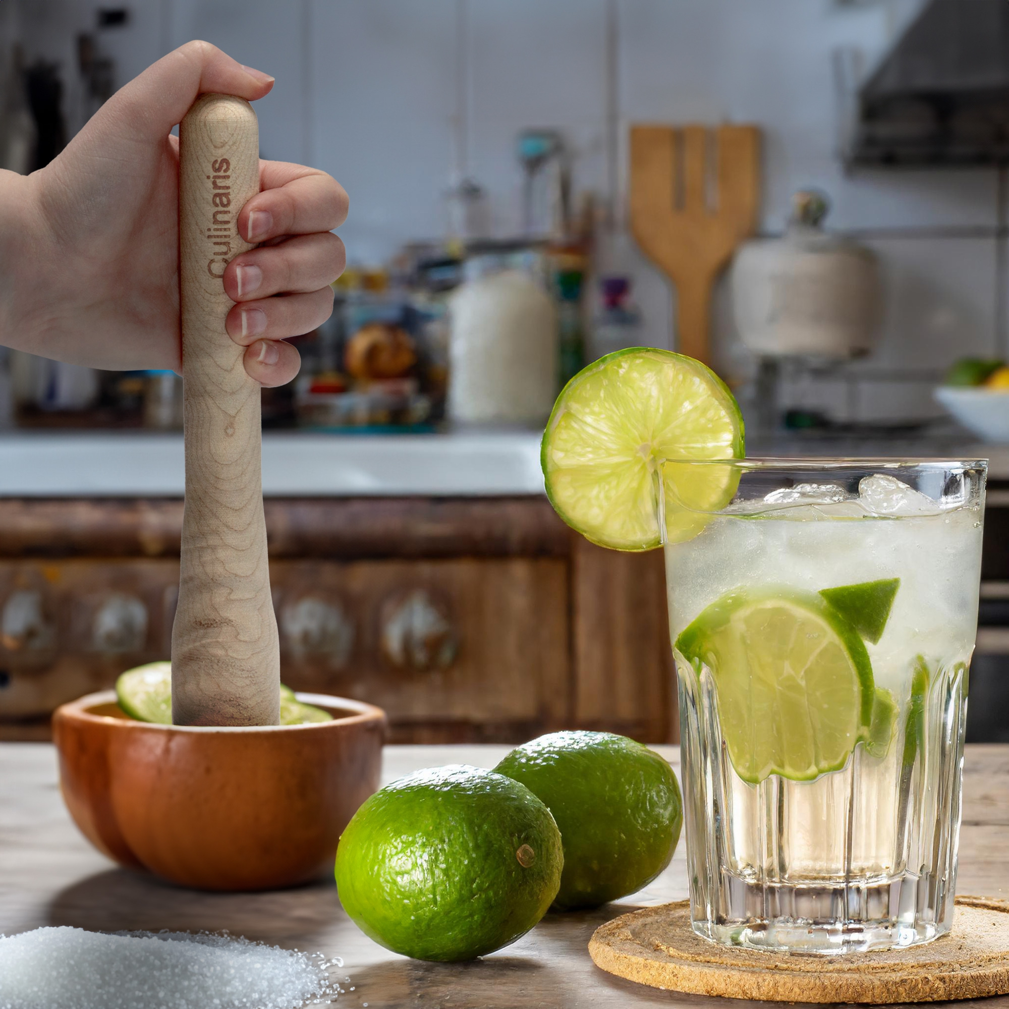 Caipirinha beechwood muddler by Culinaris