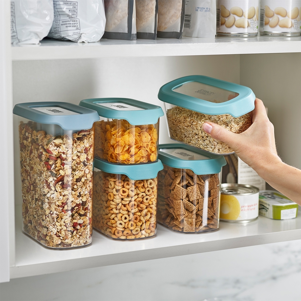 Joseph Joseph - CupboardStore™ 5 Piece Cabinet Storage Bin Set with Scoop - Opal