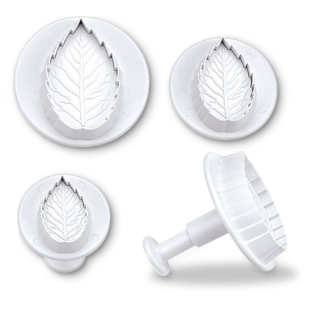 Städter - Ausstecher mit Auswerfer Rosenblätter - 25 / 30 / 40 mm - Set, 3-teilig Städter - Ausstecher mit Auswerfer Rosenblätter - 25 / 30 / 40 mm - Set, 3-teilig