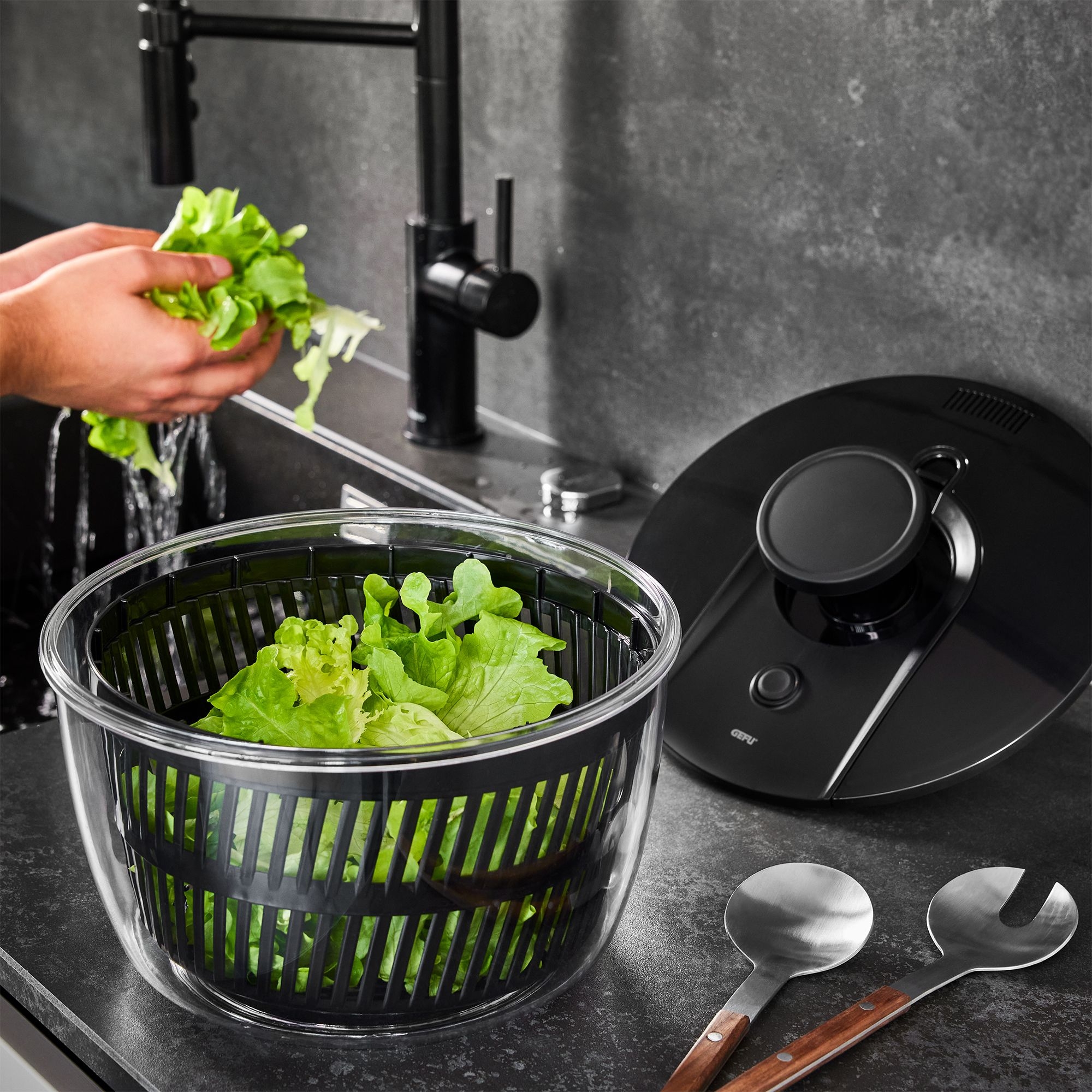 Gefu - Salatschleuder PUSH IT, Ø 25 cm