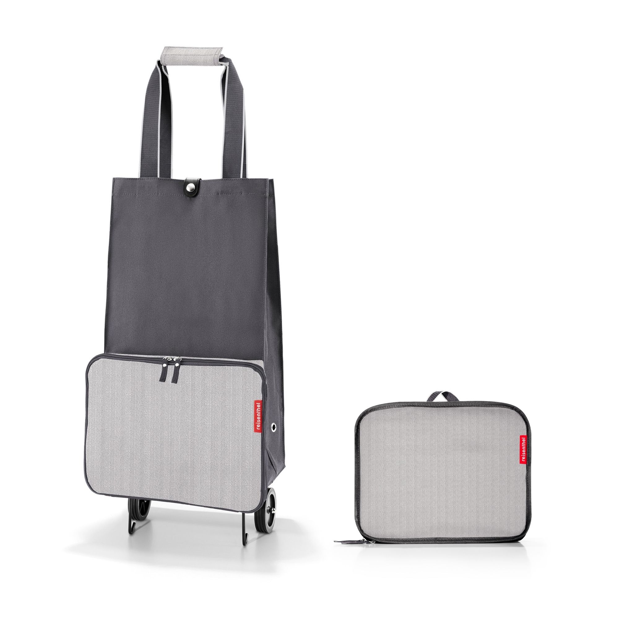 reisenthel - foldabletrolley - herringbone grey reisenthel - foldabletrolley - herringbone grey