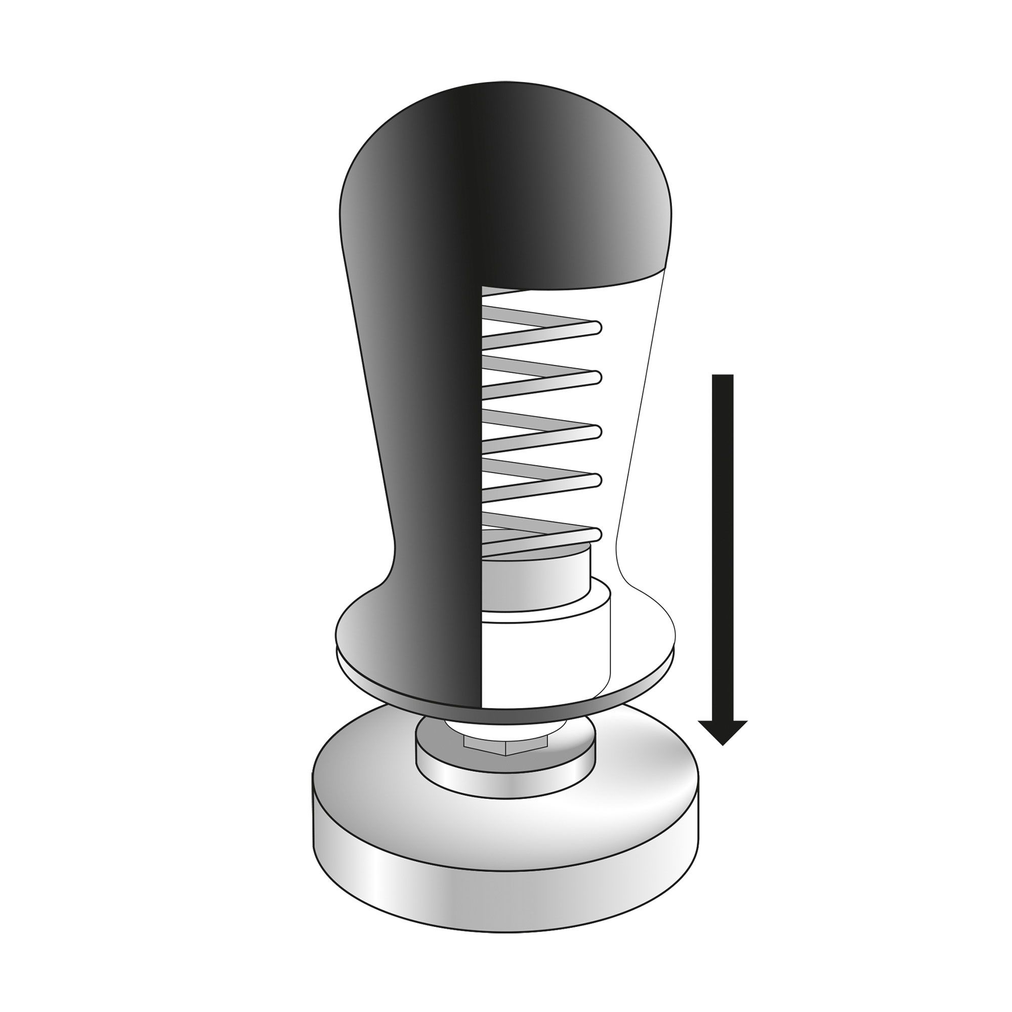 cilio - Tamper, pressure regulating BARISTA - 58 mm cilio - Tamper, pressure regulating BARISTA - 58 mm
