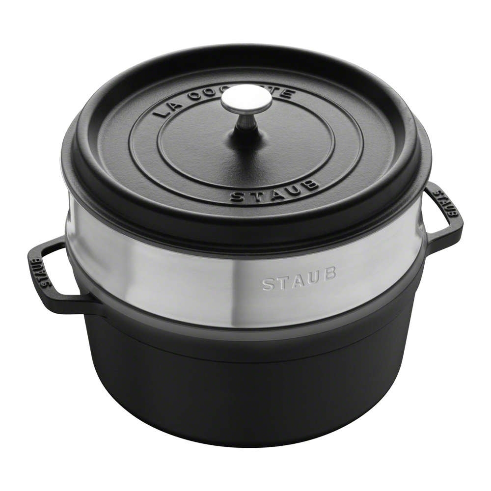 STAUB - Cocotte mit Dämpfeinsatz | rund | 26 cm