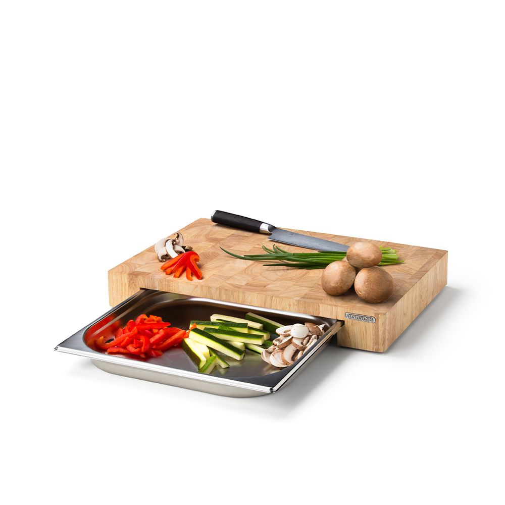 Continenta - cutting board with drawer, end grain