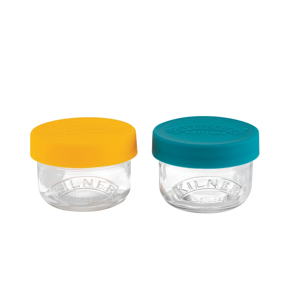 Kilner - Set of 2 Snack and Store Pots - 125 ml Kilner - Set of 2 Snack and Store Pots - 125 ml
