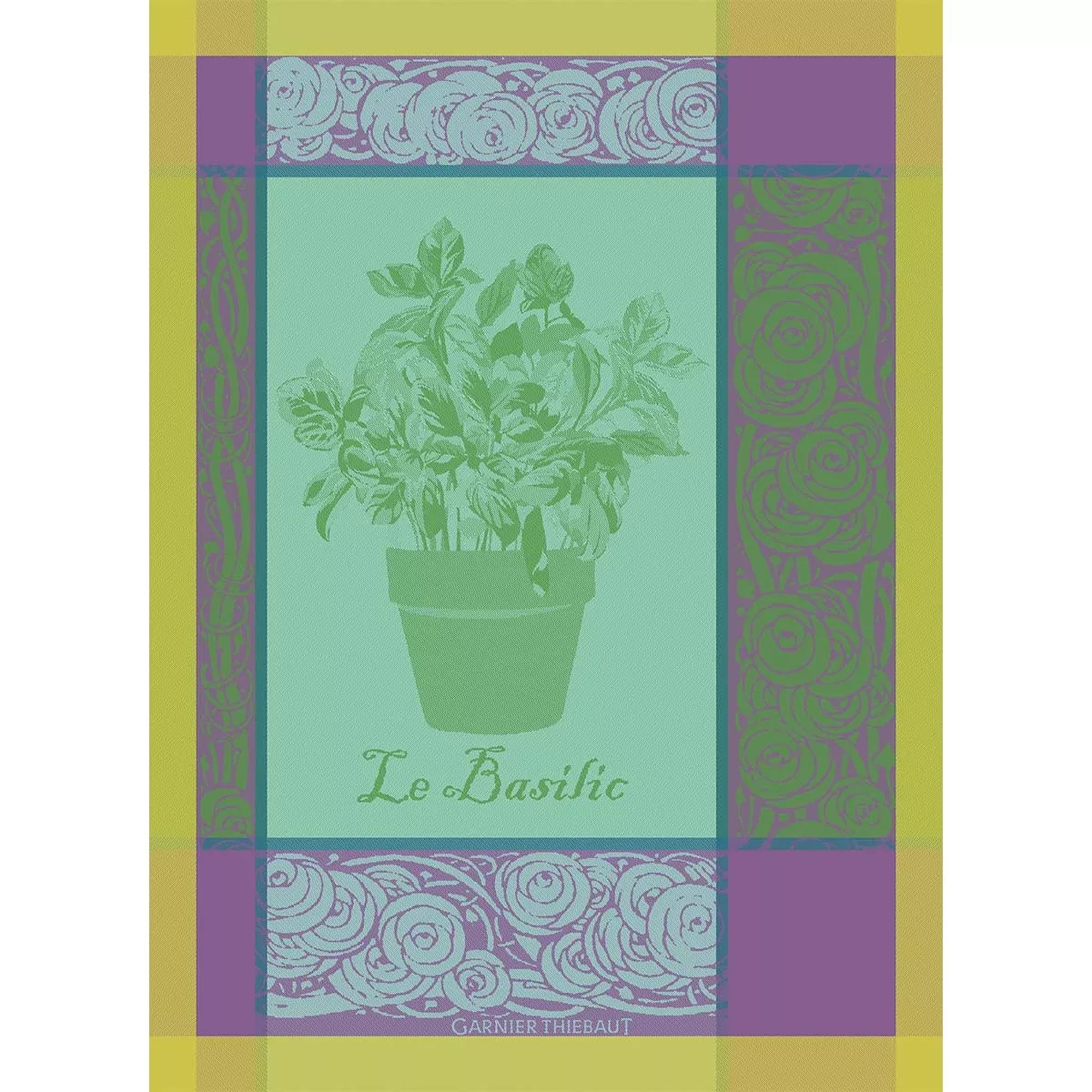 Garnier-Thiebaut Geschirrtuch - Basilic Purple