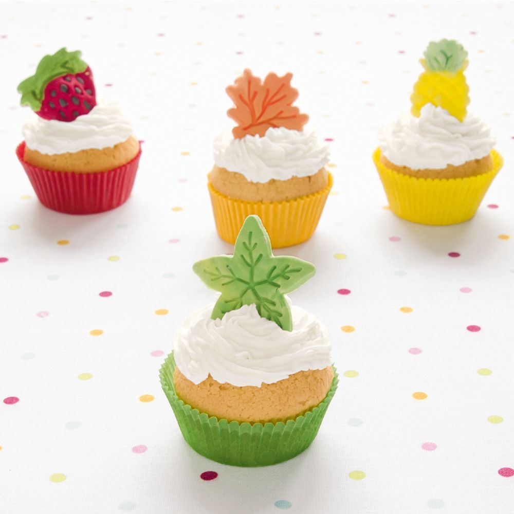 Städter - Ausstecher mit Auswerfer Tutti Frutti - 50 mm - Set, 4 pieces Städter - Ausstecher mit Auswerfer Tutti Frutti - 50 mm - Set, 4 pieces