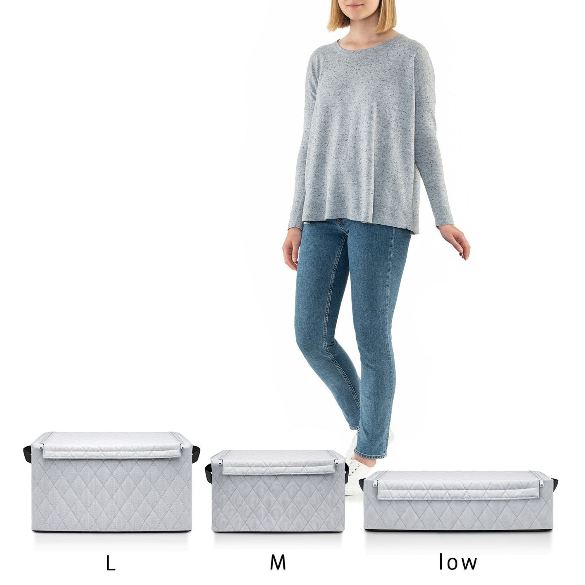 reisenthel - storagebox L - rhombus light grey reisenthel - storagebox L - rhombus light grey