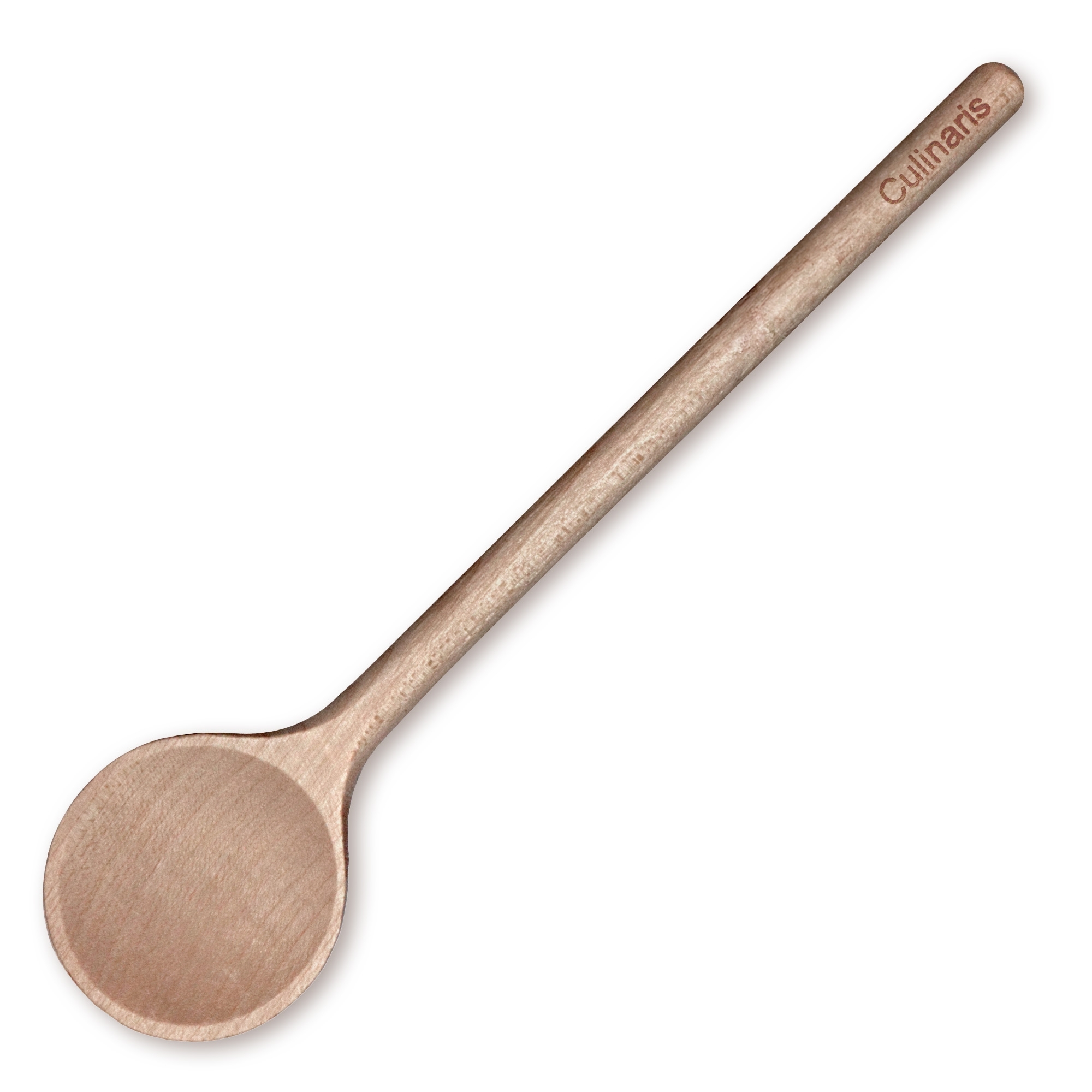 Round wooden spoon - maple wood - 20 cm | Culinaris Round wooden spoon - maple wood - 20 cm | Culinaris
