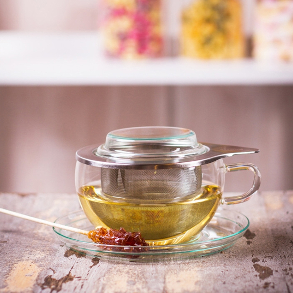 Trendglas Jena - Teeglas mit Edelstahlfilter Trendglas Jena - Teeglas mit Edelstahlfilter