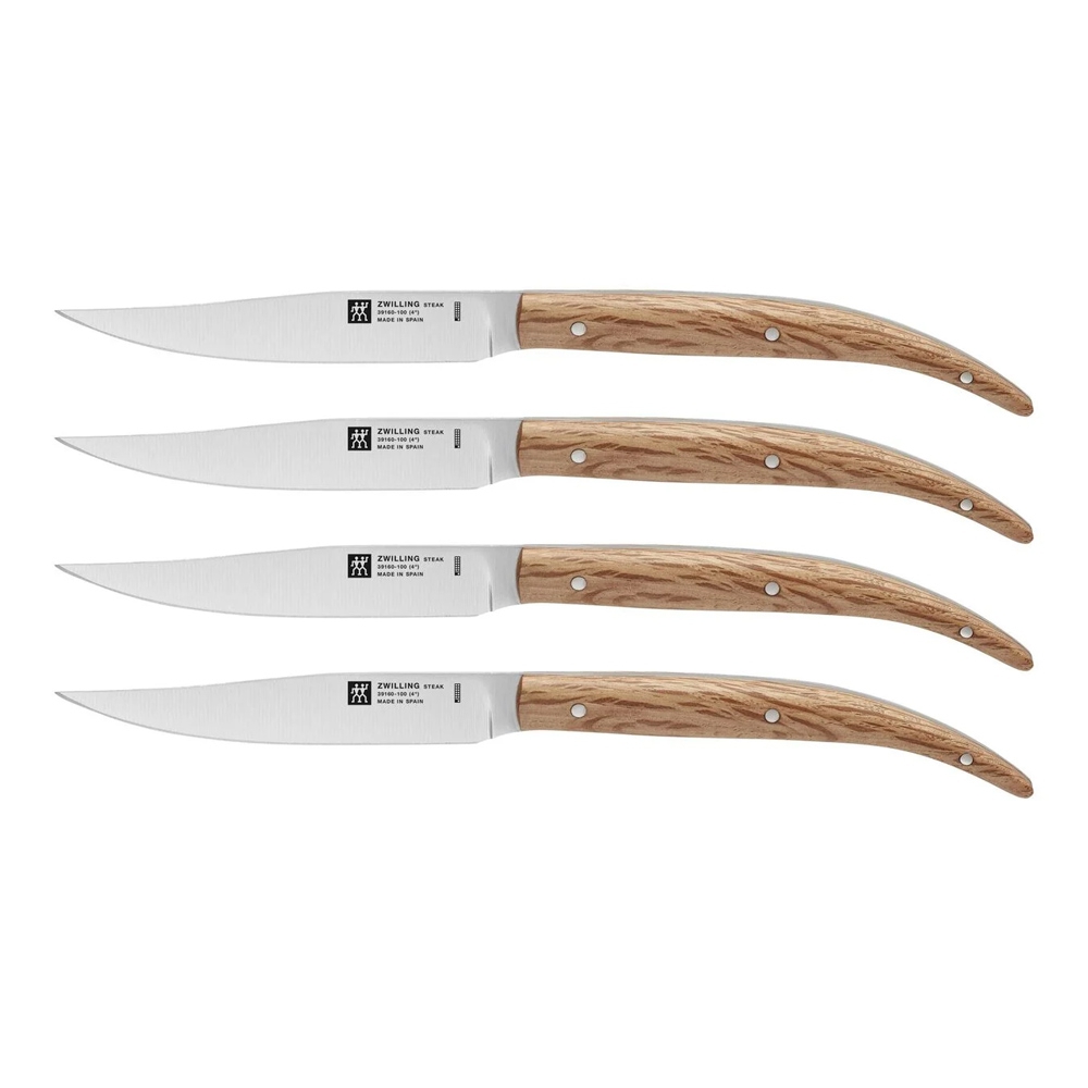 Zwilling - Steak knife set 4-piece holm oak