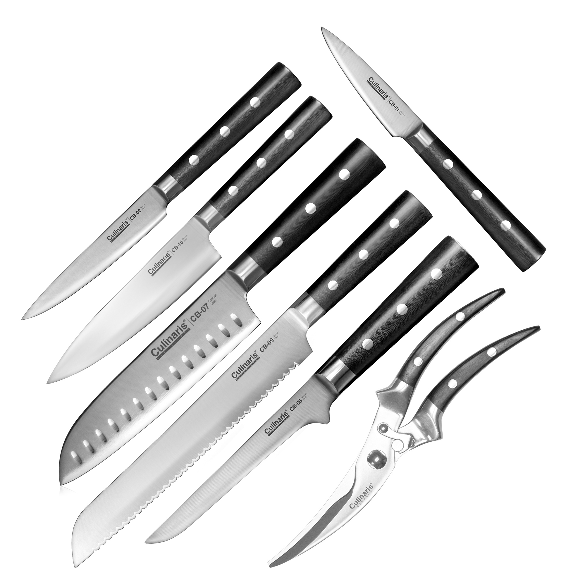 Kitchen knife set 6 pcs. + poultry shears POULET | Culinaris