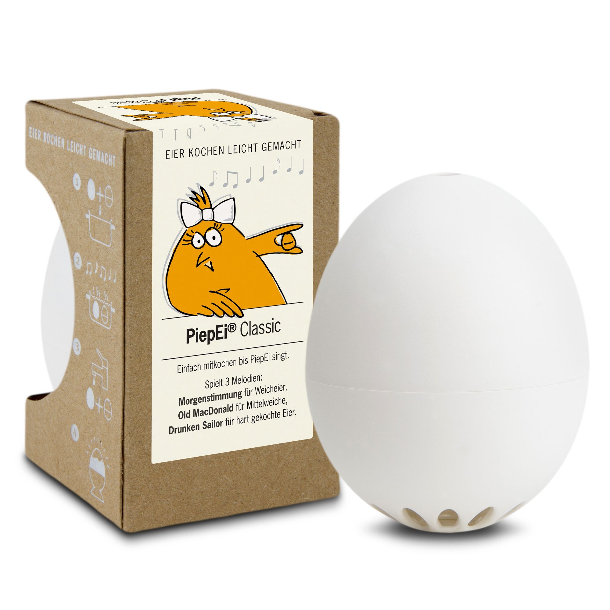Brainstream - Beep Egg Classic - white Brainstream - Beep Egg Classic - white