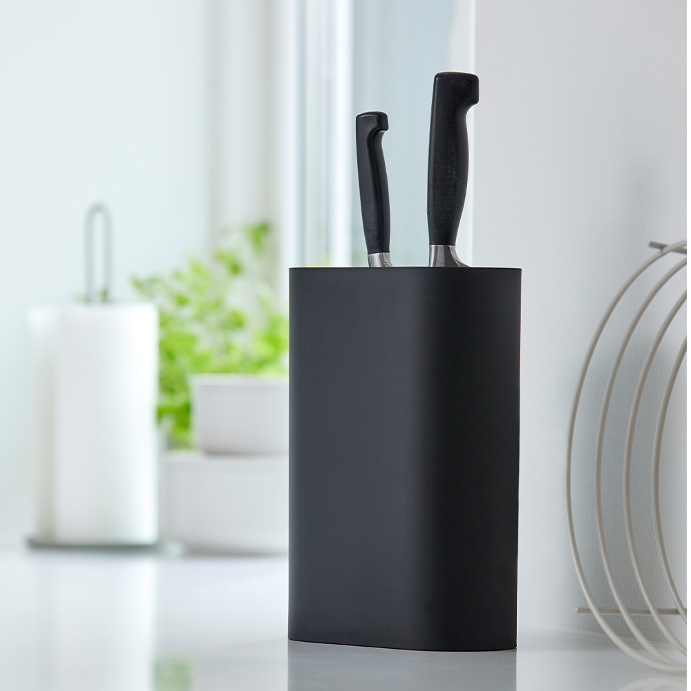 Zone - Singles Knife Block - Black