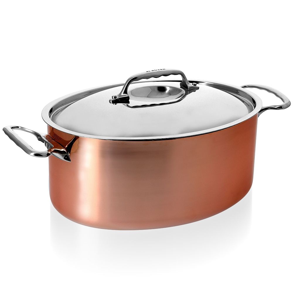 de Buyer - AFFINITY / INOCUIVRE oval stainless steel lid de Buyer - AFFINITY / INOCUIVRE oval stainless steel lid