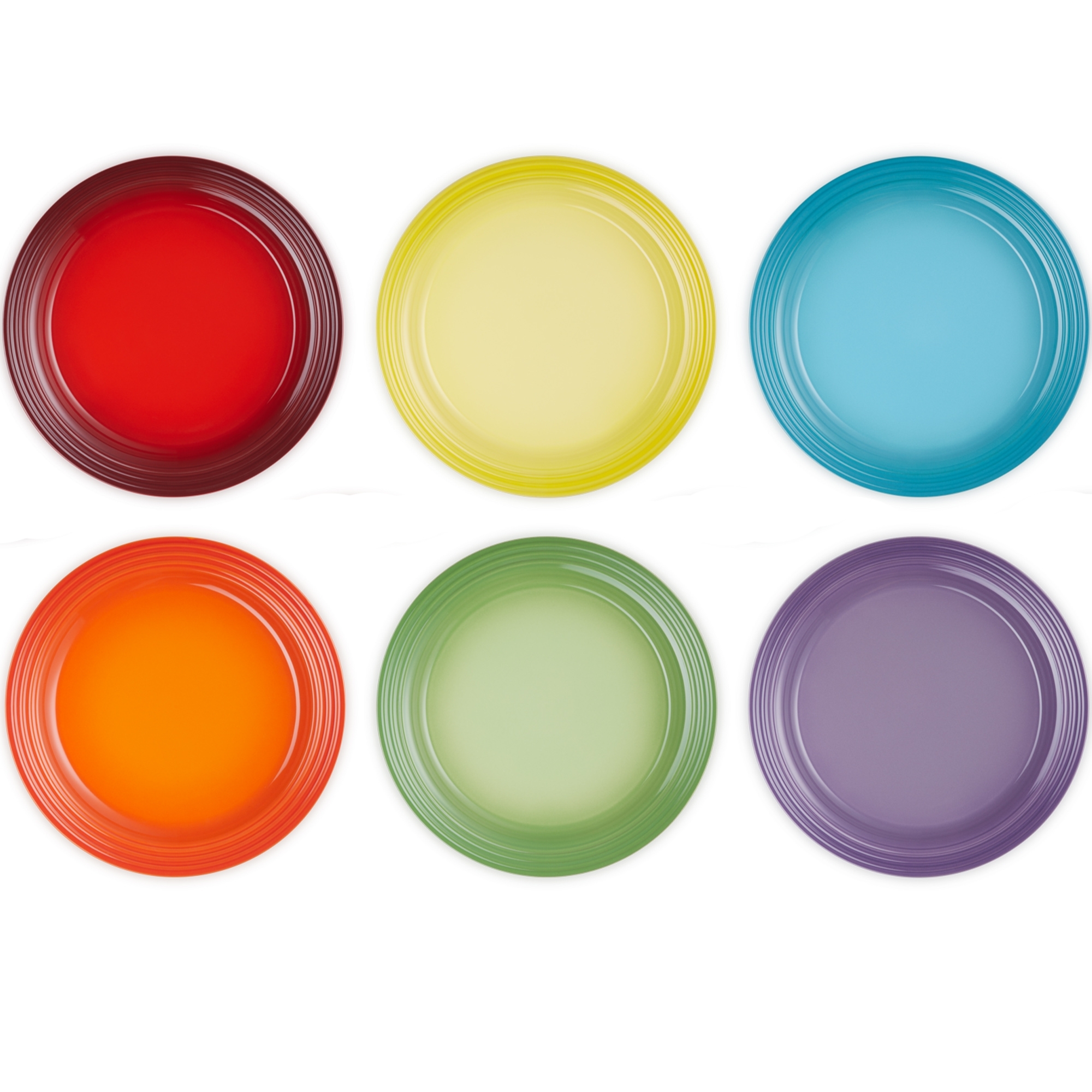 Le Creuset - 6er-Set Speisesteller Rainbow Collection Le Creuset - 6er-Set Speisesteller Rainbow Collection