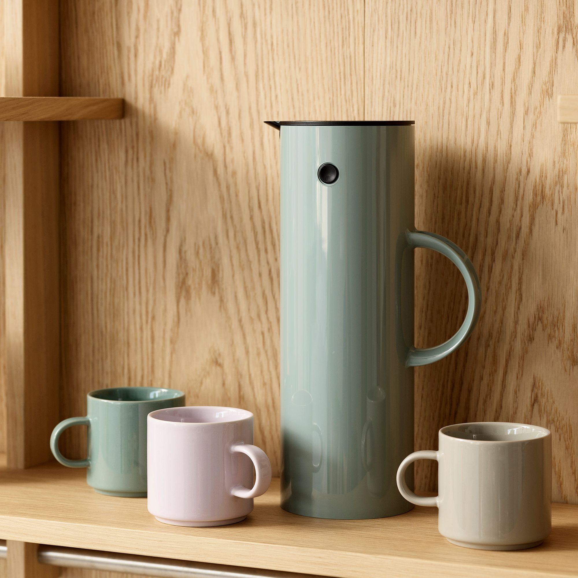 Stelton - EM77 Vacuum jug 1L - Dusty Green