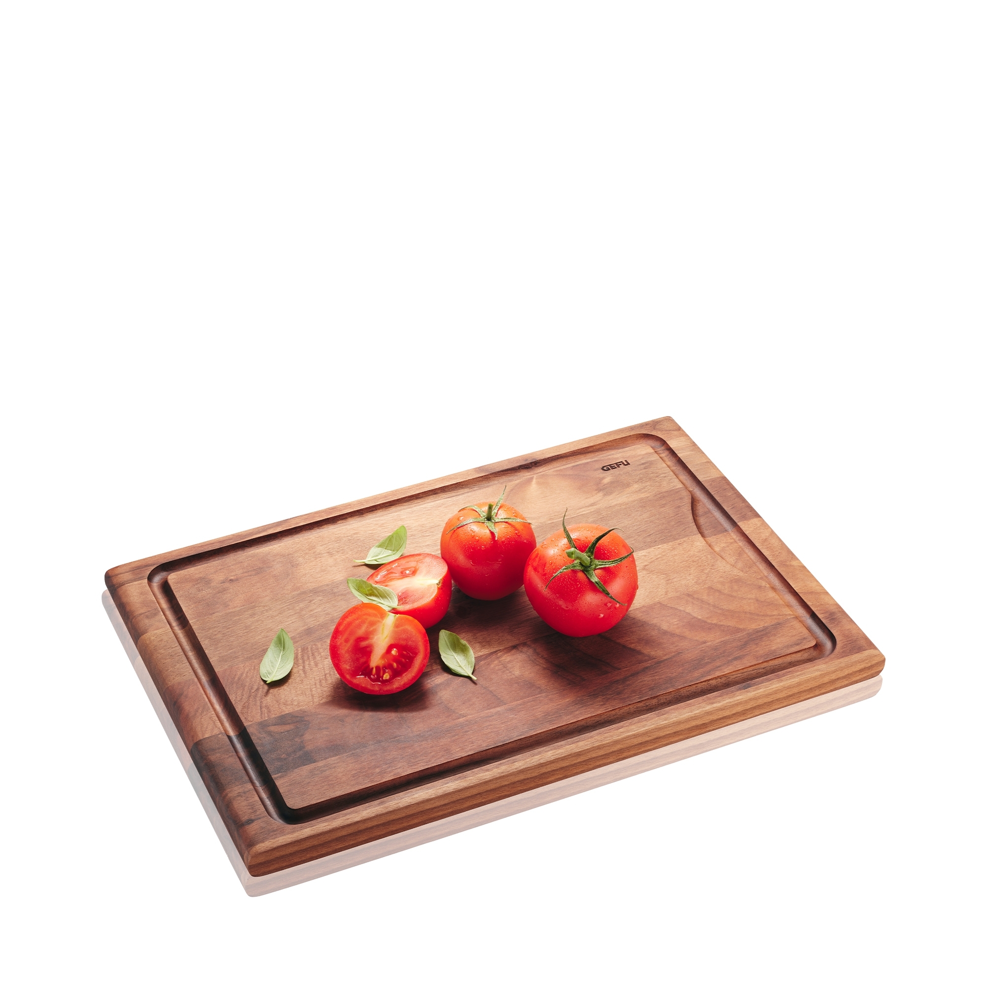 Gefu - Cutting board ENNO medium with juice groove, walnut wood