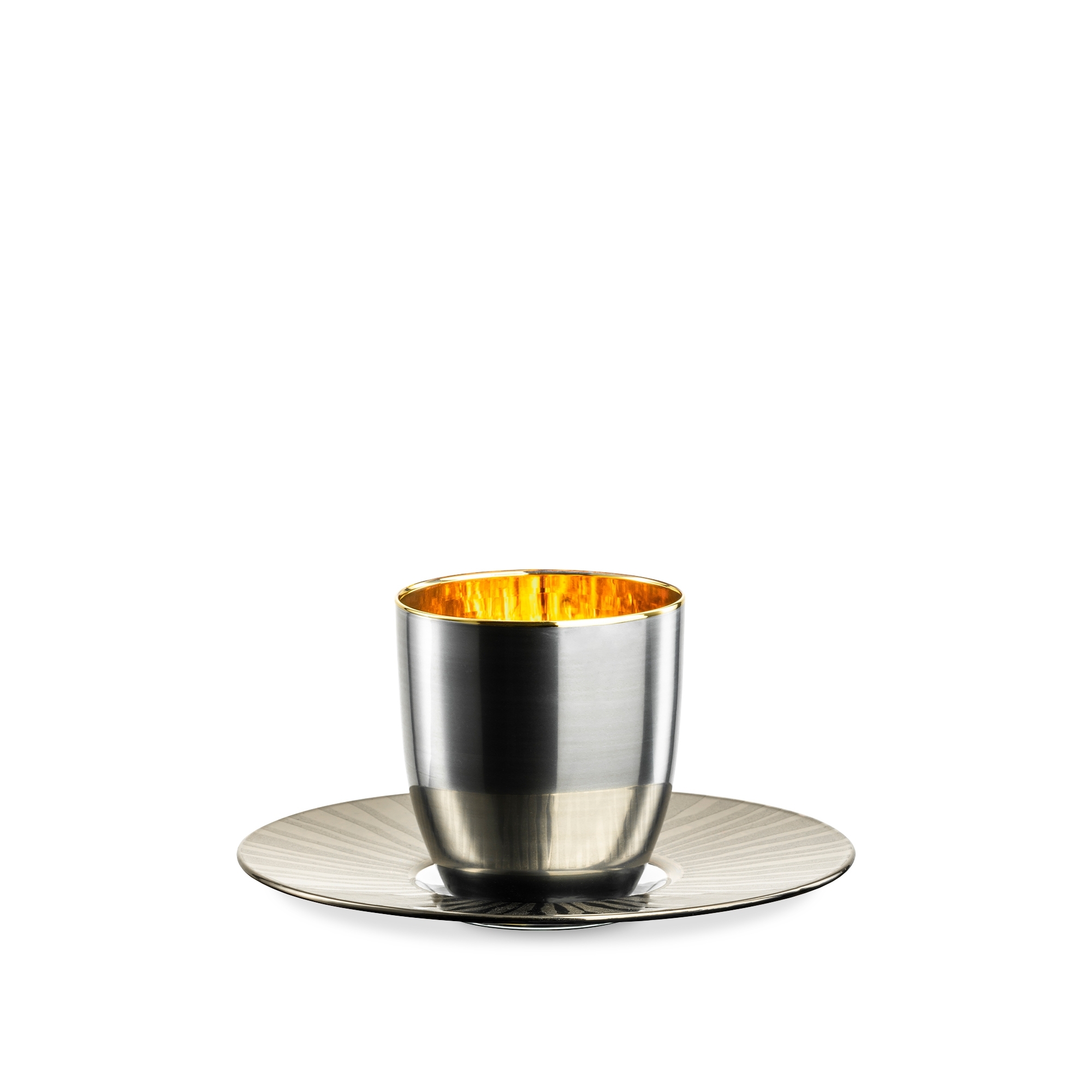 Eisch – COSMO COLLECT espresso set, sun platinum/gold