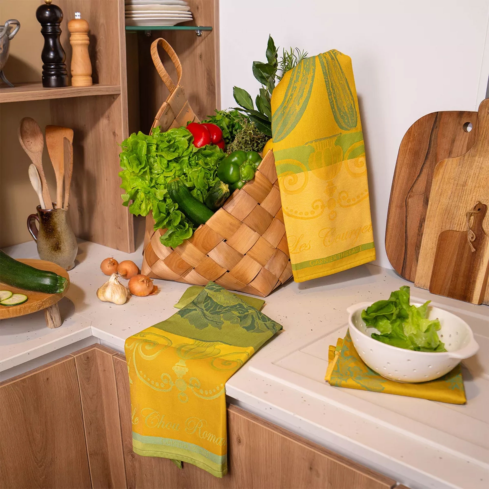 Garnier-Thiebaut Geschirrtuch - Les Corgettes Jonquille Garnier-Thiebaut Geschirrtuch - Les Corgettes Jonquille