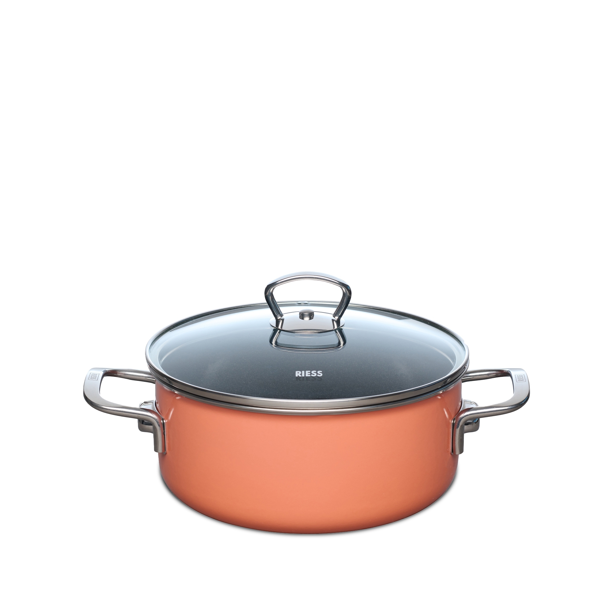 Riess - NOUVELLE PURE - Mango - Kasserolle mit Glasdeckel 20 cm