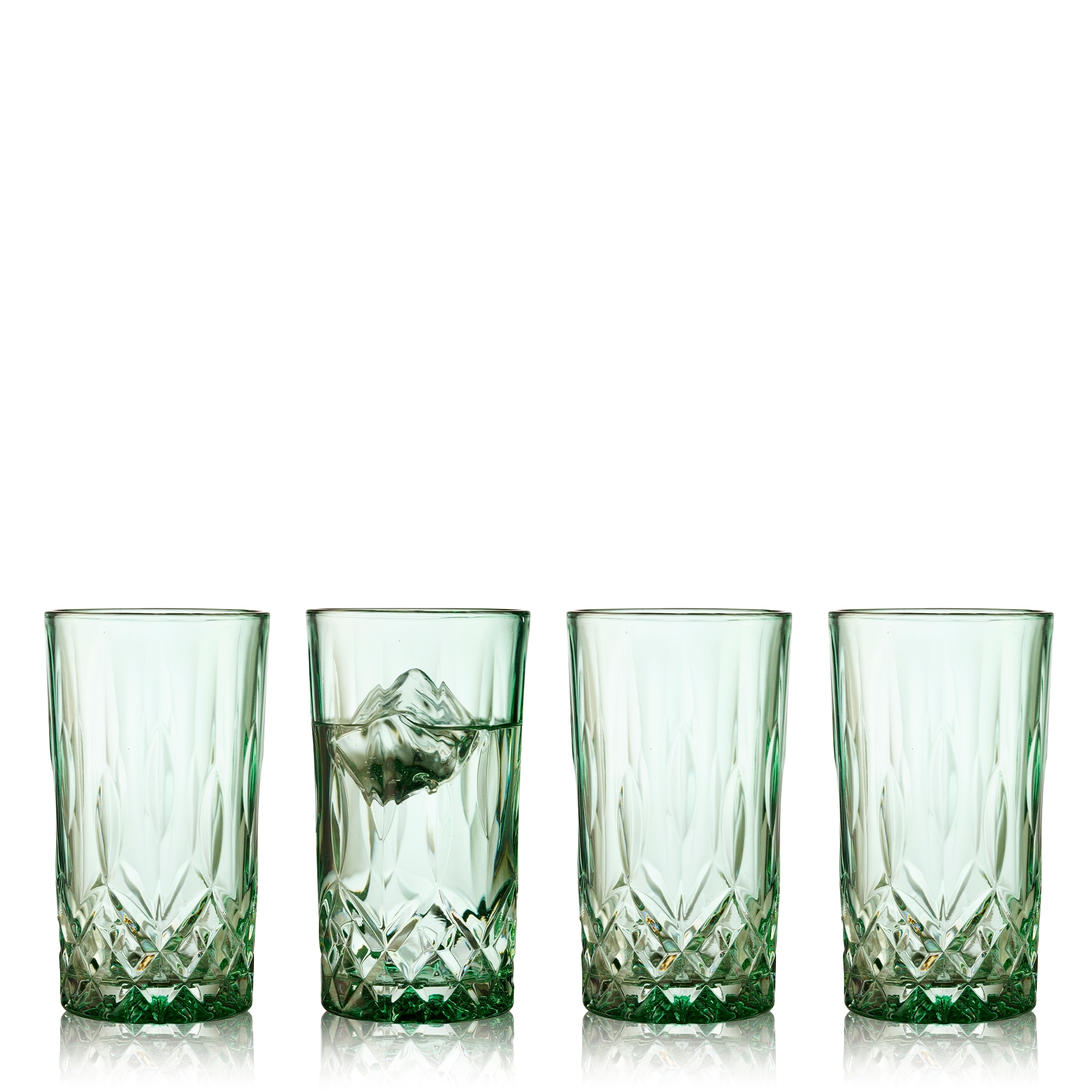 Lyngby Glas -Sorrento - Highball - 4 Stck. - Grün