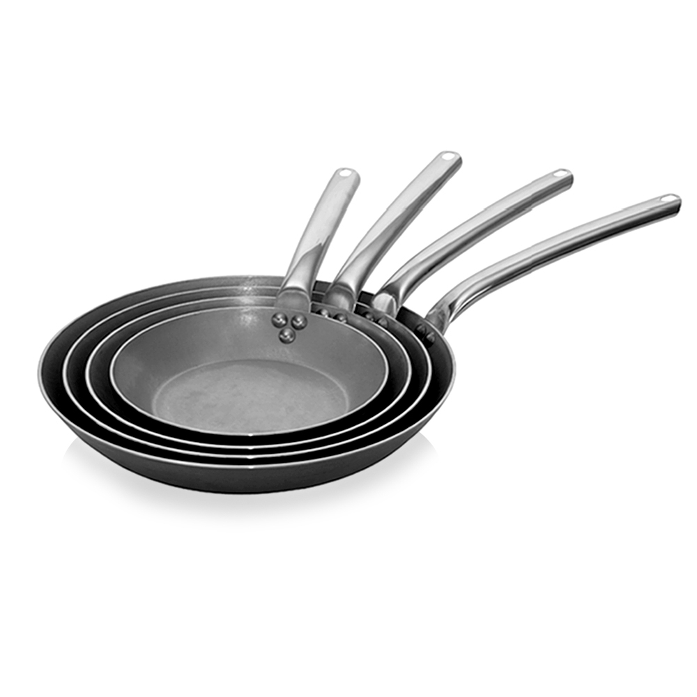 de Buyer - Carbone PLUS - Round Frying Pan with tube handle