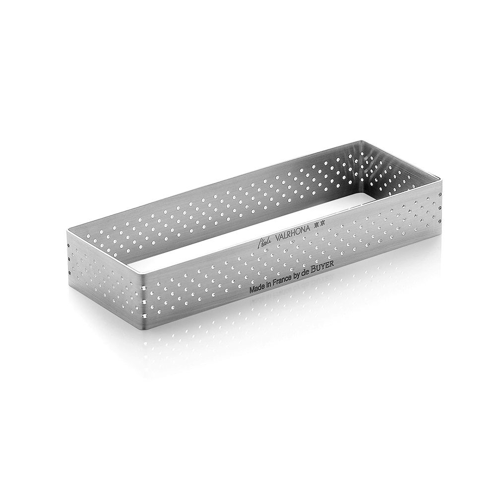 de Buyer - rechteckiger Tortenring gelocht - H 2 cm de Buyer - rechteckiger Tortenring gelocht - H 2 cm