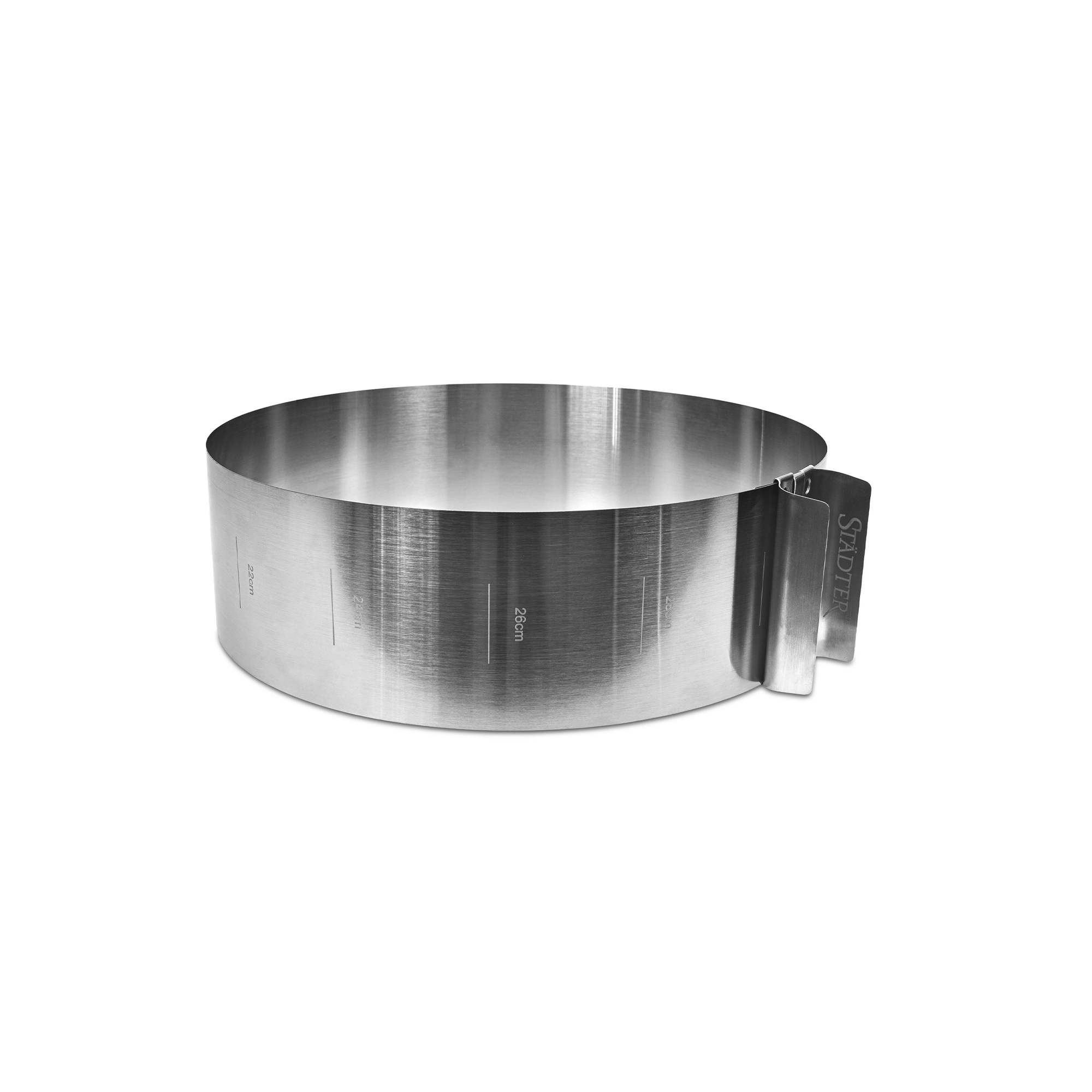 Städter - Round cake ring - adjustable with handle - H 9 cm