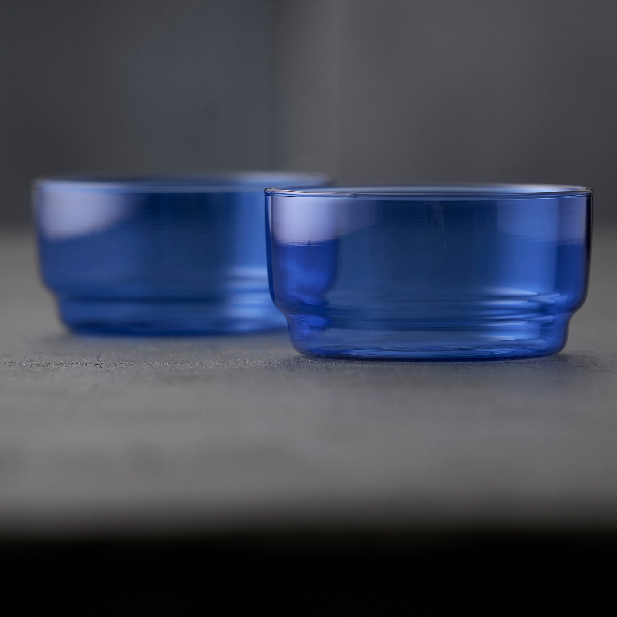 Lyngby Glas - Torino - Schale - 2 Stck. - Blau