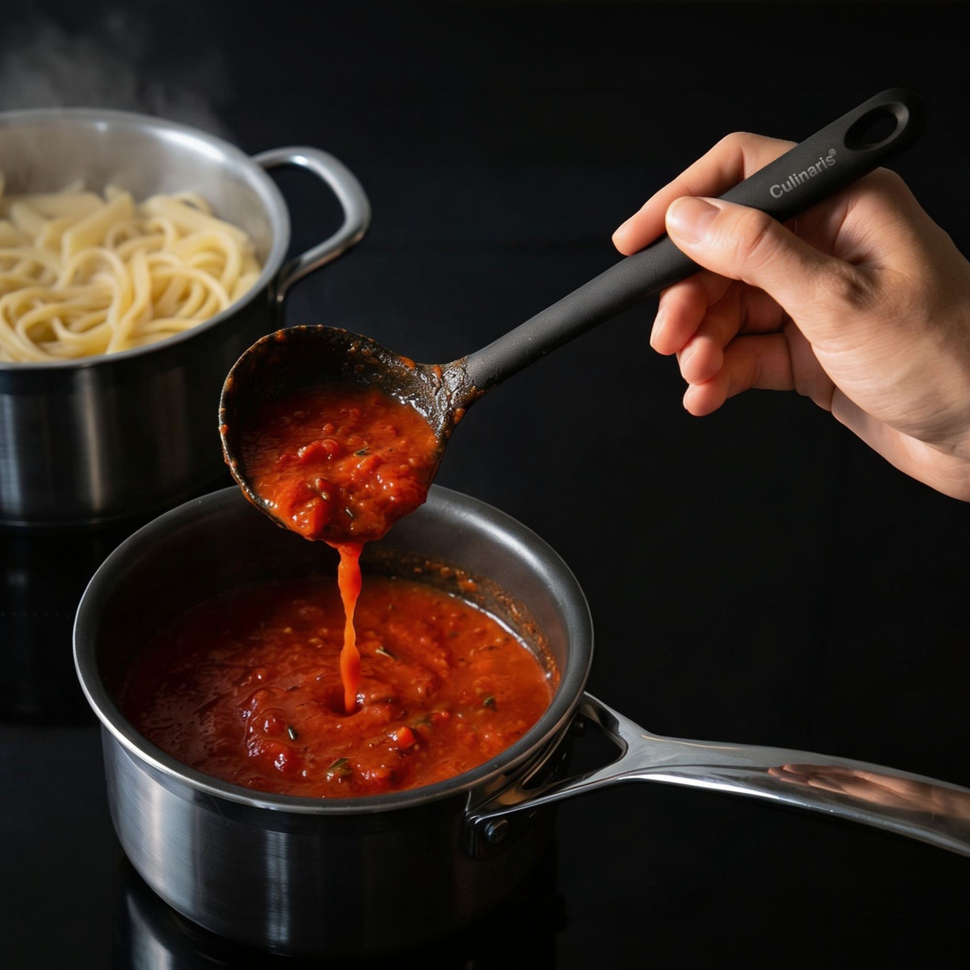 Ladle S - silicone - black | Culinaris