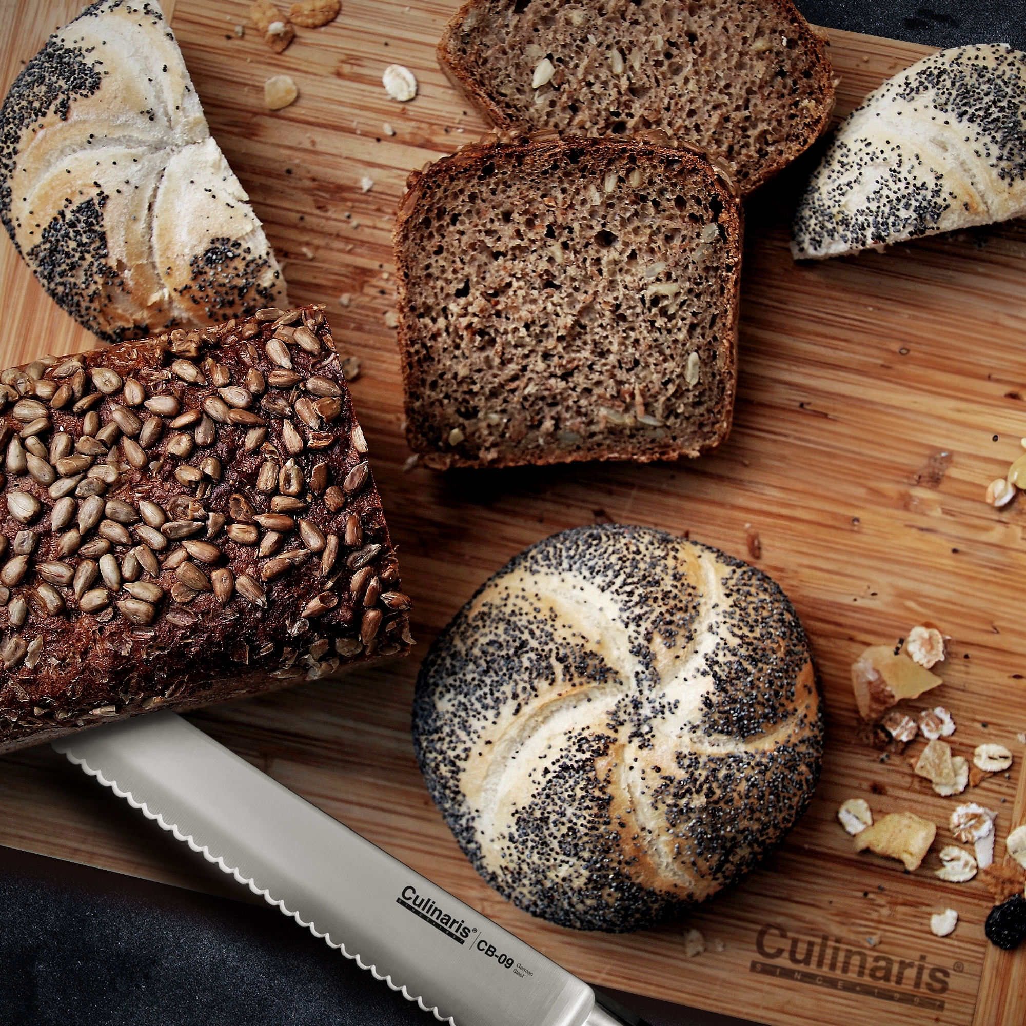 Brotmesser - Black Serie - 25 cm - CB-09 | Culinaris Brotmesser - Black Serie - 25 cm - CB-09 | Culinaris
