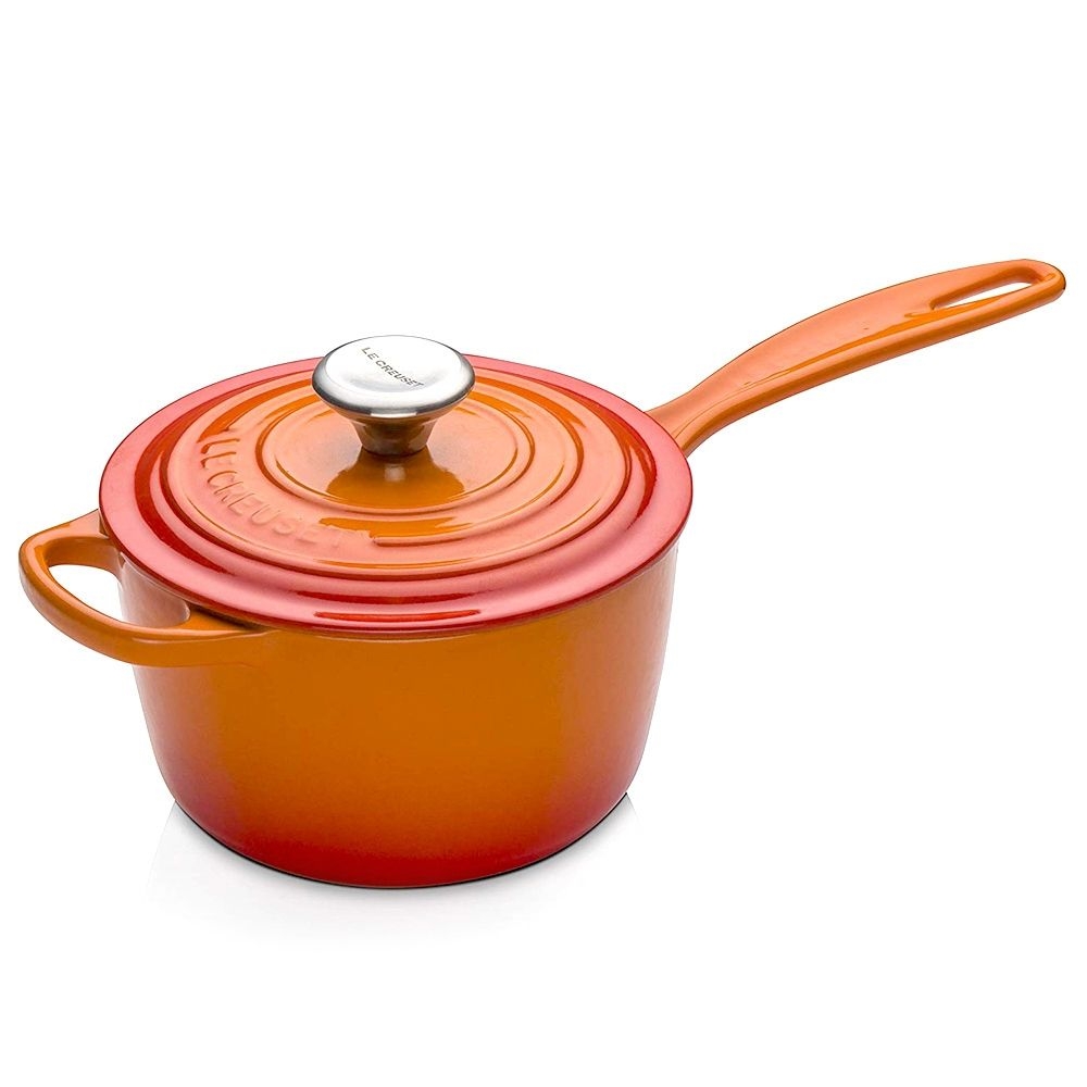 Le Creuset - Stielkasserolle 16 cm - 1,5 L  - Ofenrot